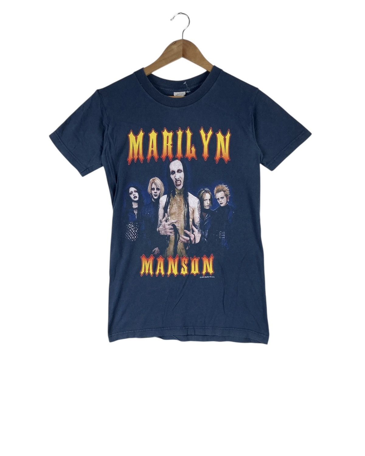 Band Tees Vintage 2003 Marilyn Manson American Rock Line Up Tee Size US S / EU 44-46 / 1 - 1 Thumbnail