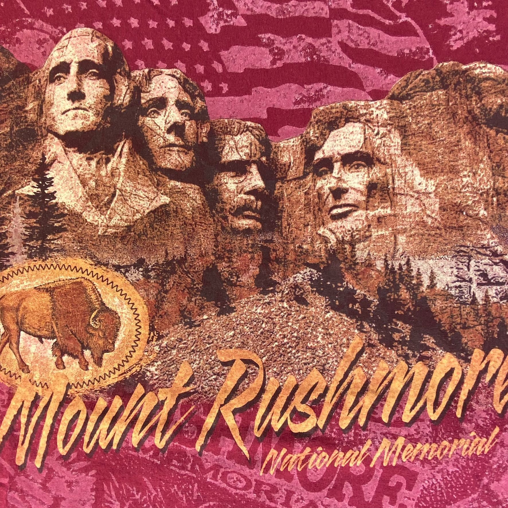 Jerzees × Vintage Vintage Y2K Mount Rushmore Shirt USA America Monument Tee Size US XL / EU 56 / 4 - 4 Thumbnail