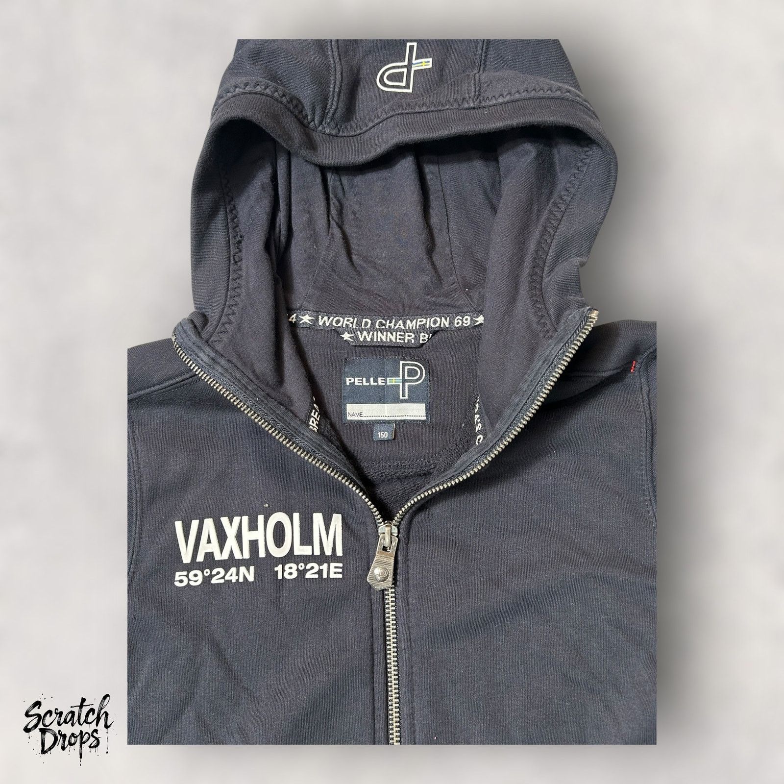 Pelle Pelle Pelle Women's Hoodie Size XS Vaxholm Designer Full Zip Size XS / US 0-2 / IT 36-38 - 3 Thumbnail