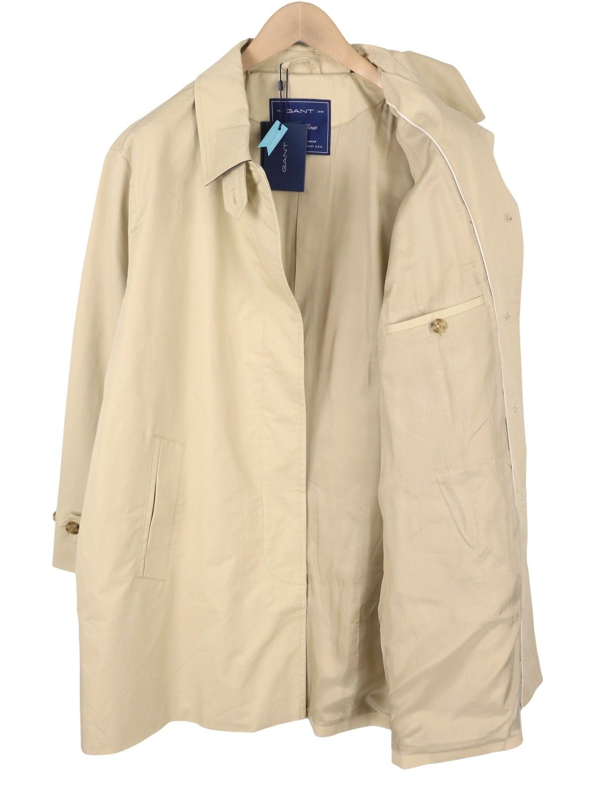 Gant CAR XL Desert Beige Lightweight Coat 87281 Size XL / US 12-14 / IT 48-50 - 4 Thumbnail
