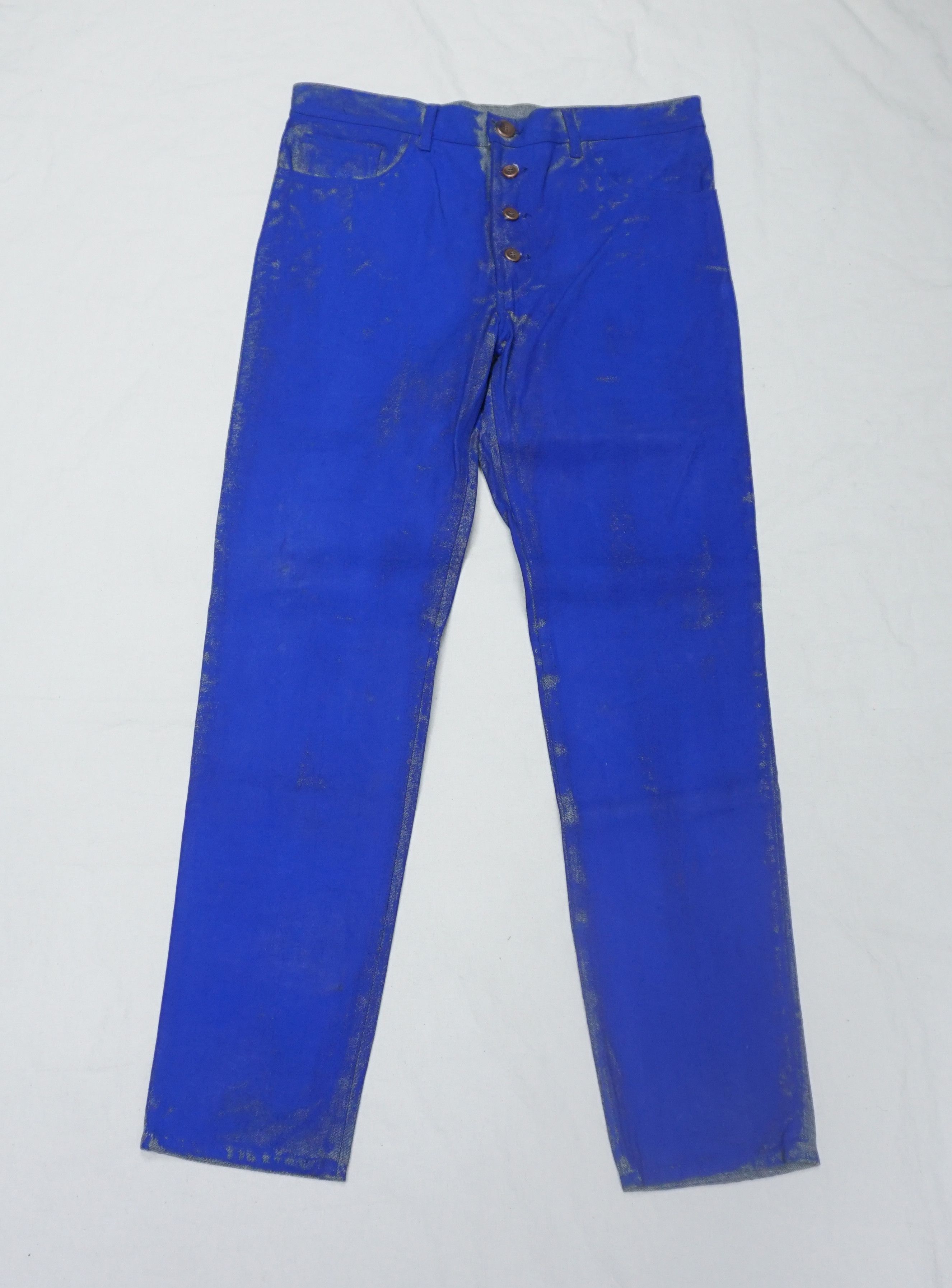 Designer × Vintage Blaak Blue Denim Pants Size 36" / US 14 / IT 50 - 9 Thumbnail