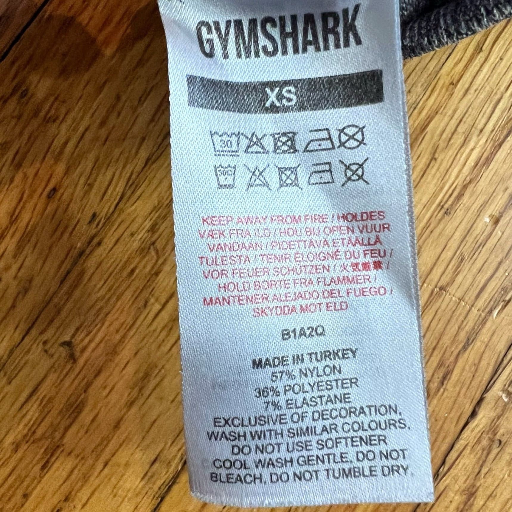 Gymshark Gymshark Leggings Womens XS Seamless Compression Gray Spellout Size 26" / US 2 / IT 38 - 5 Thumbnail