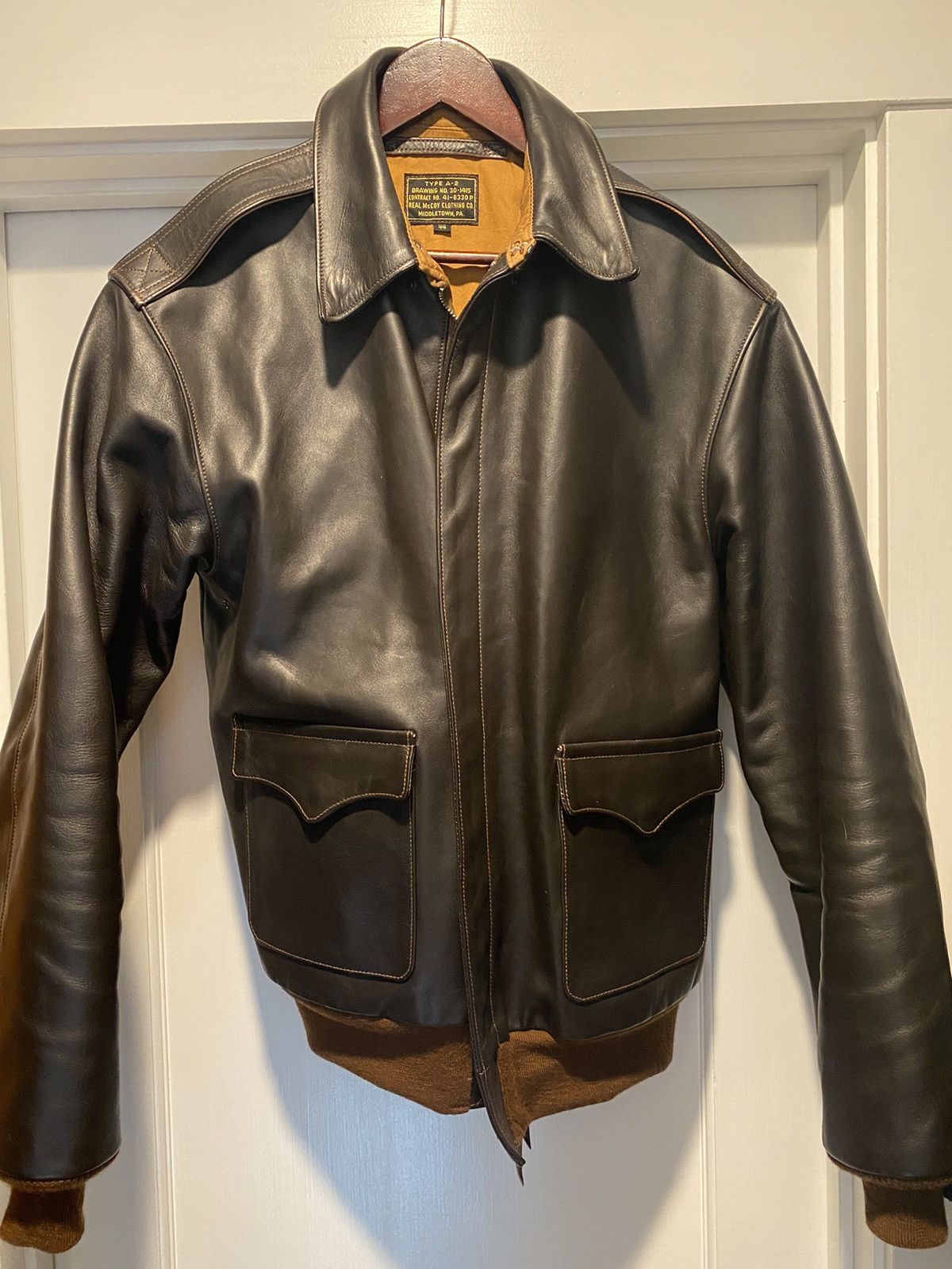 The Real McCoy's Bomber Jacket Model 220 Horsehide 44 XL | Grailed