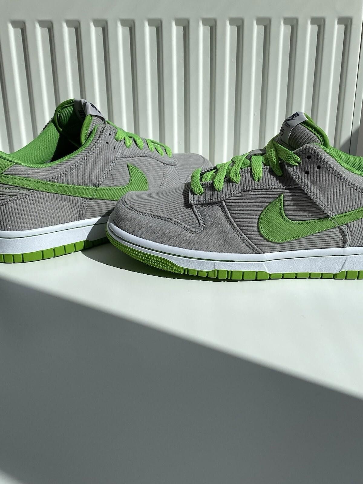 Nike !DS 2011 Nike Dunk Low Corduroy ID 1/1 Grey Green Vintage Size US 6 / EU 39 - 10 Thumbnail
