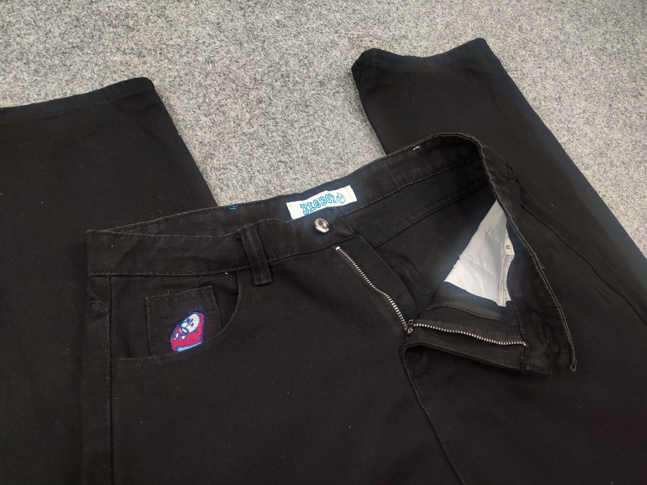 Vintage Big Boy x Polar Skate co Baggy Black Denim Jeans Size US 32 / EU 48 - 6 Thumbnail