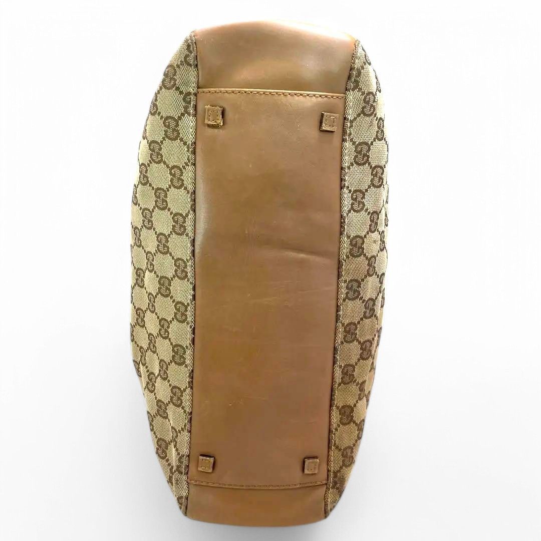 Gucci Gucci - Canvas Leather Handbag Shoulder Bag GG Monogram Size ONE SIZE - 8 Thumbnail