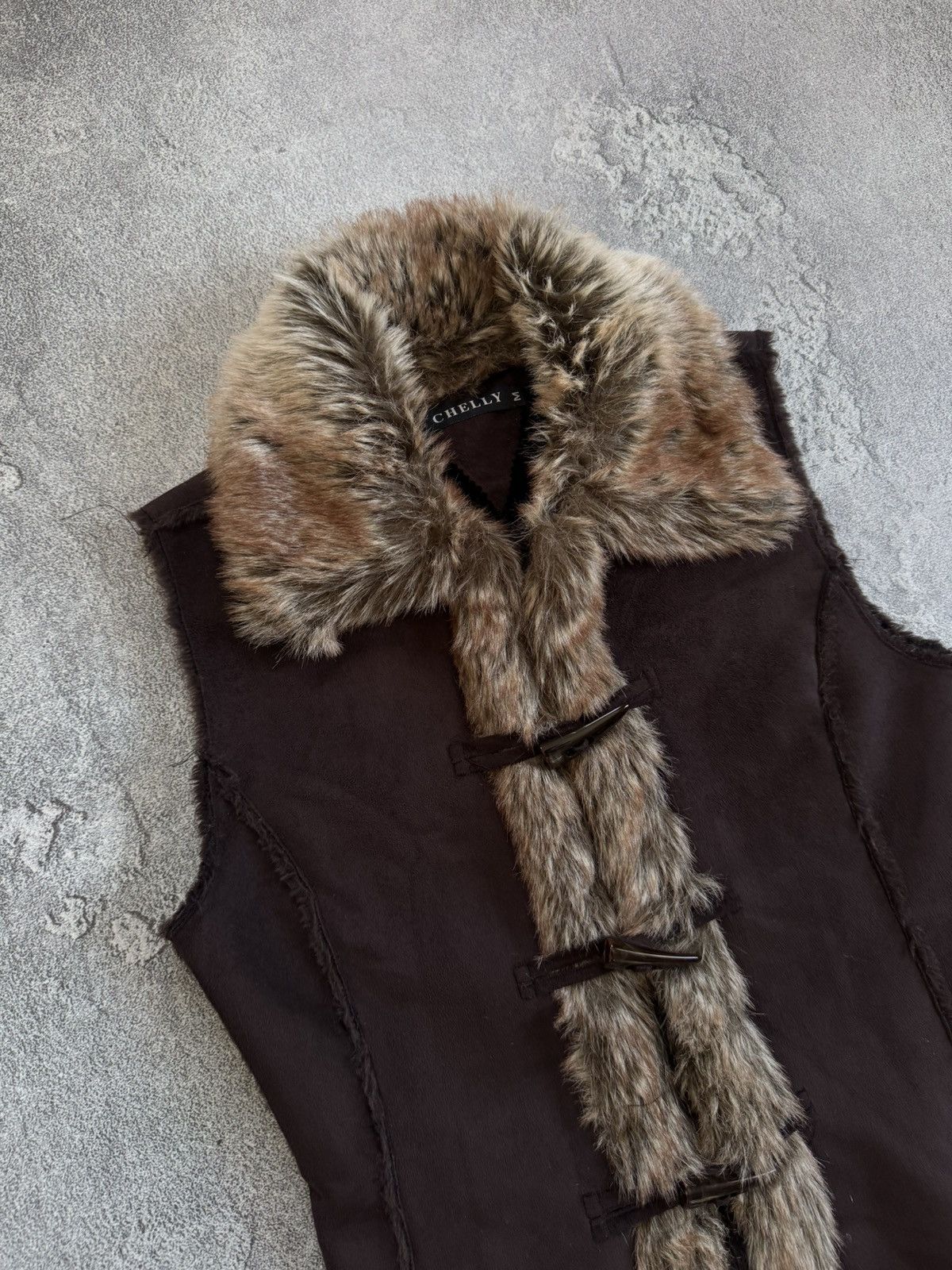 Hysteric Glamour Retro Vest Faux Fur sleeveless jacket if six was nine Y2K Size M / US 6-8 / IT 42-44 - 2 Thumbnail