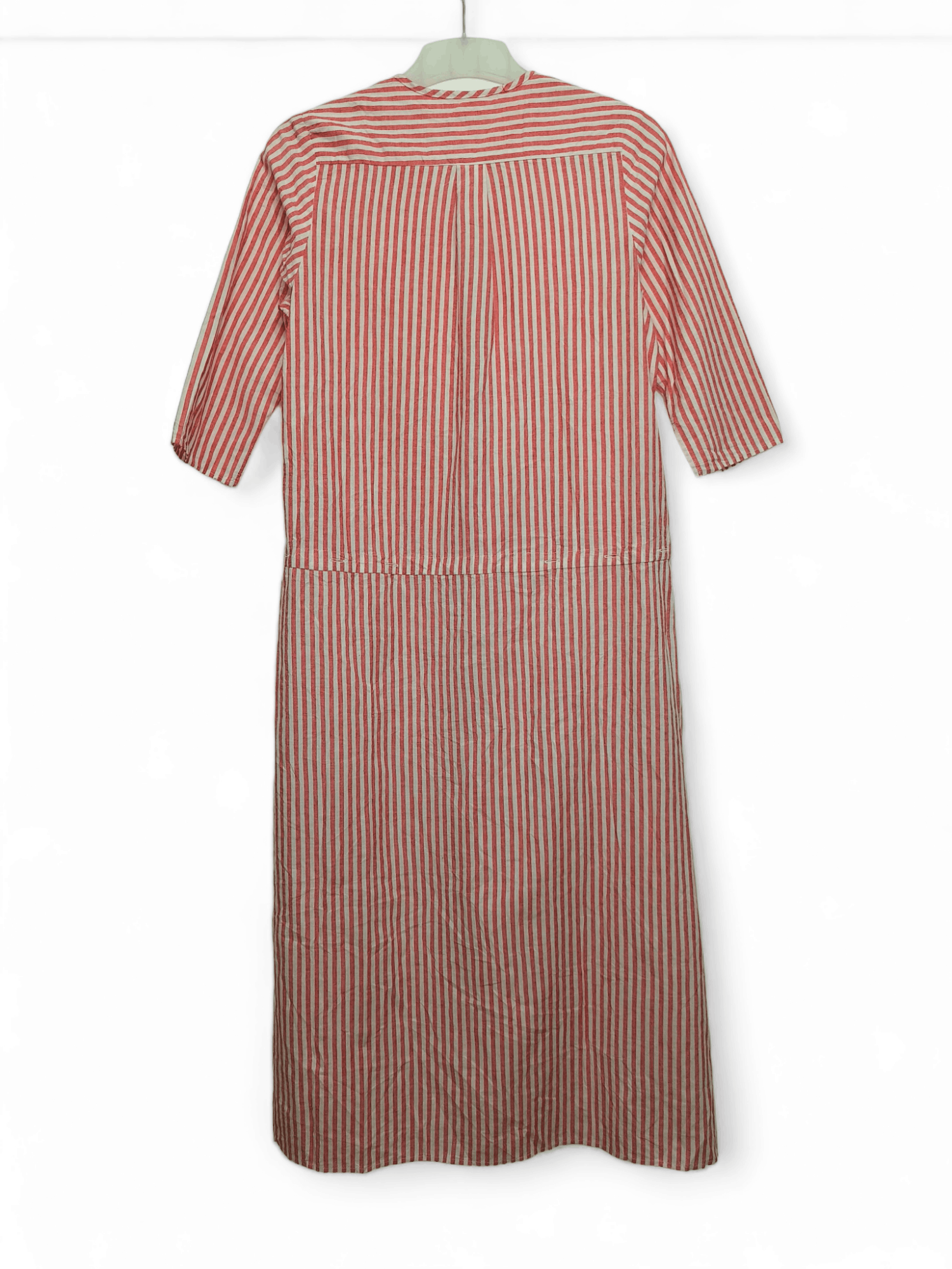 Kapital Kapital Pink Striped Womens Long Shirt Button Avant Garde Size XS / US 0-2 / IT 36-38 - 3 Thumbnail