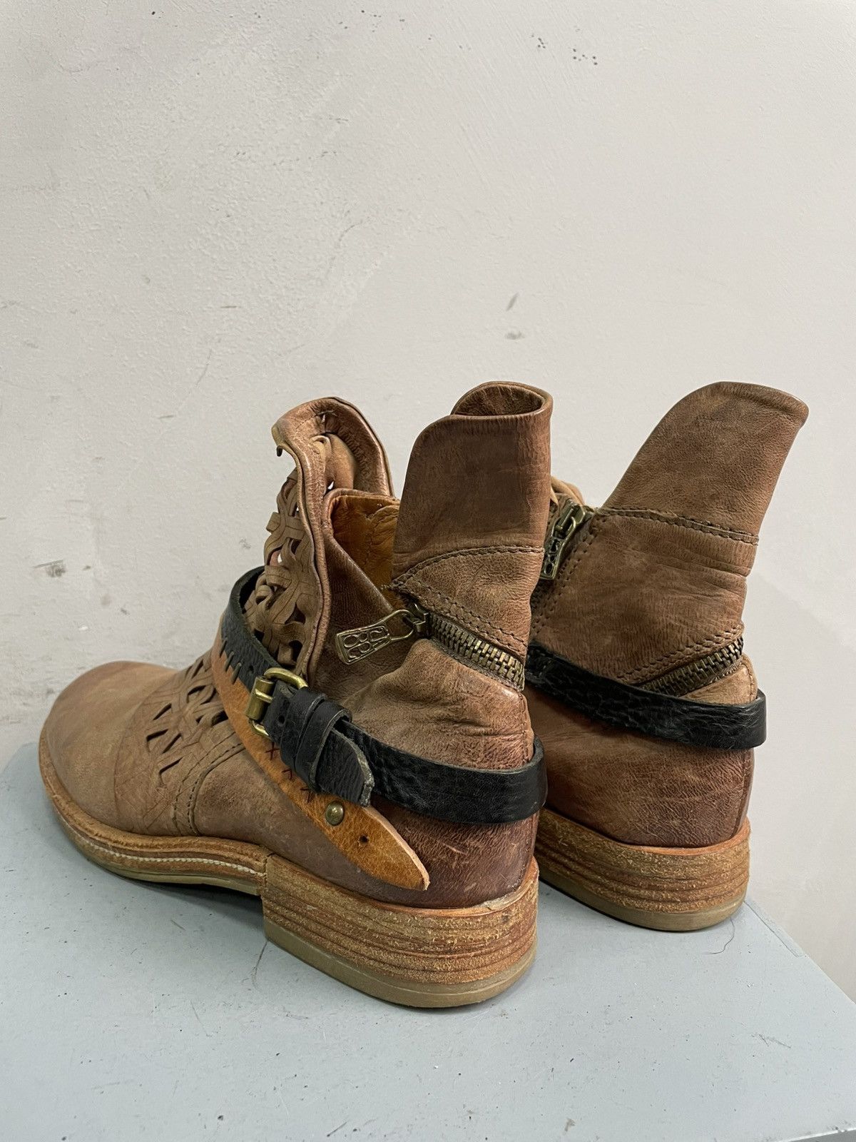 A.S.98 Avant garde boots ankle Italian fashion A.S. 98 90s Size US 6.5 / EU 39-40 - 5 Thumbnail