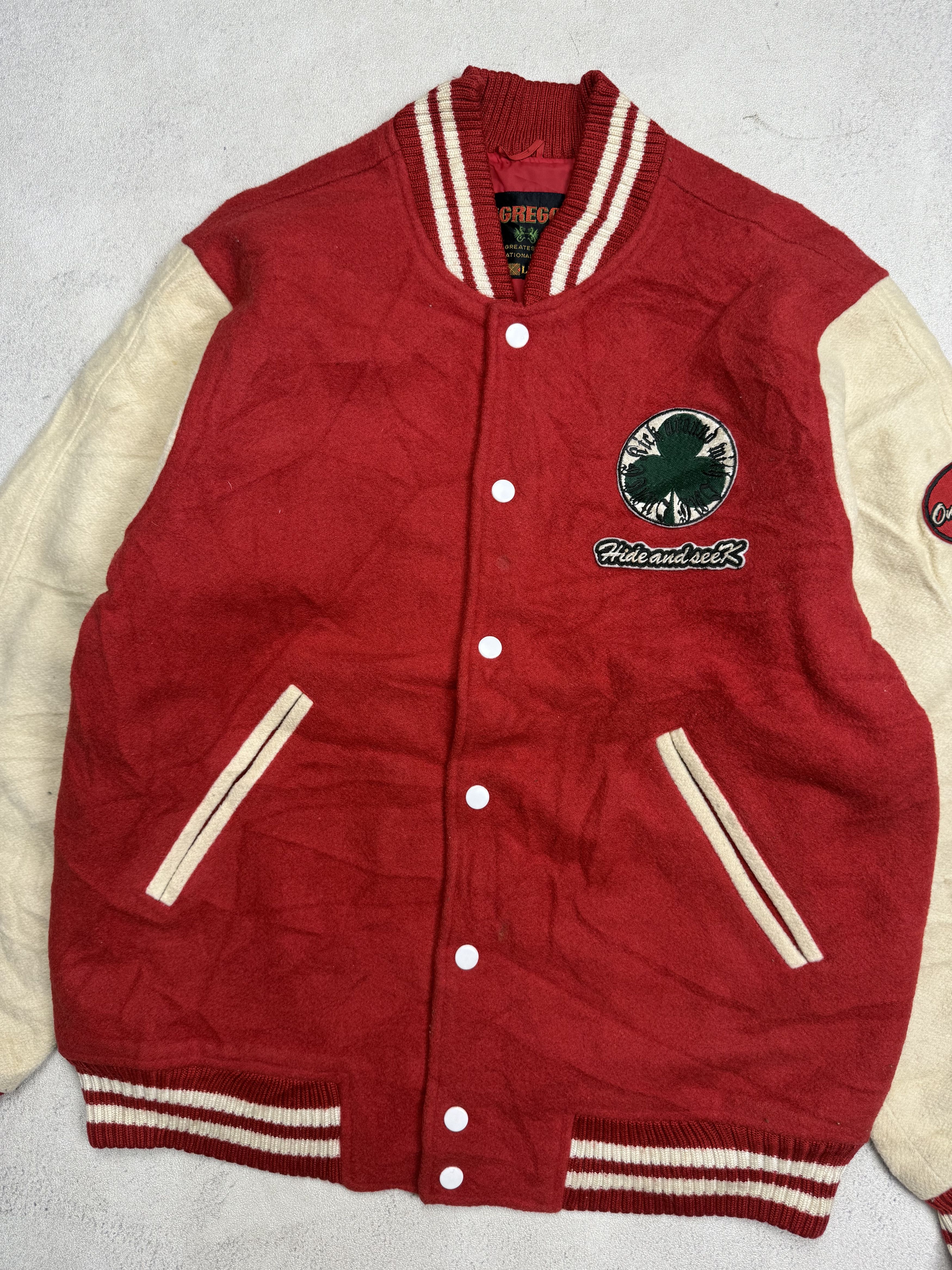 Vintage Vintage 90s McGregor Wool Varsity Jacket Size US L / EU 52-54 / 3 - 2 Thumbnail