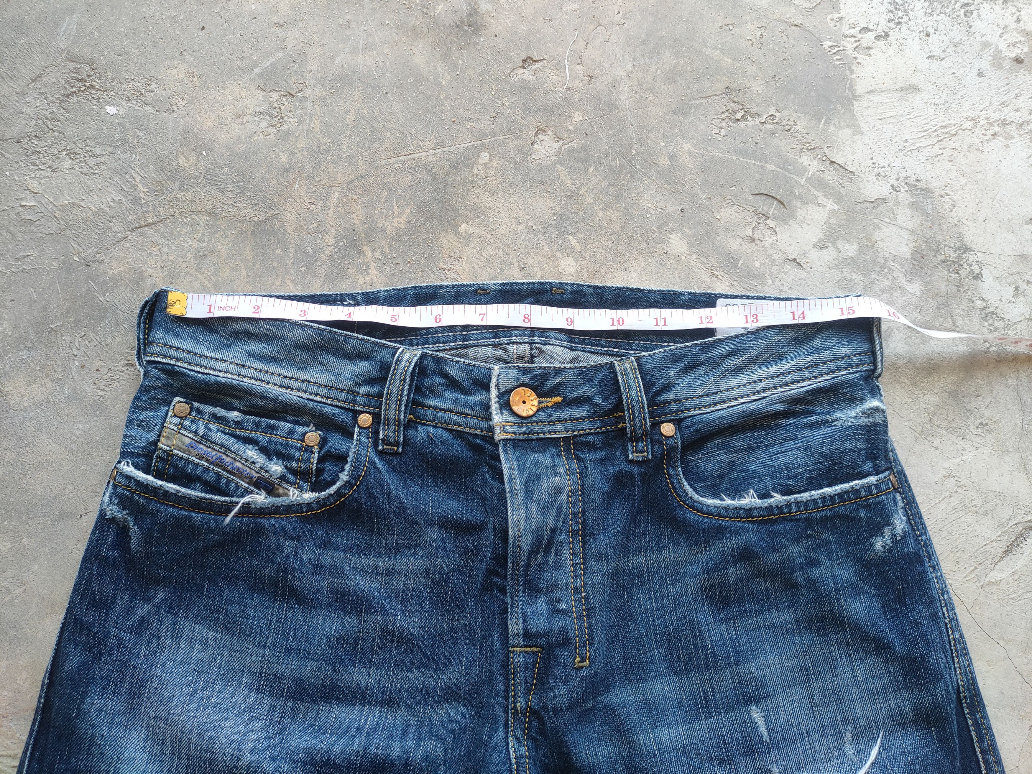 Diesel W30 VINTAGE DIESEL FLARE DISTRESSED JEAN PANTS Size US 30 / EU 46 - 6 Thumbnail