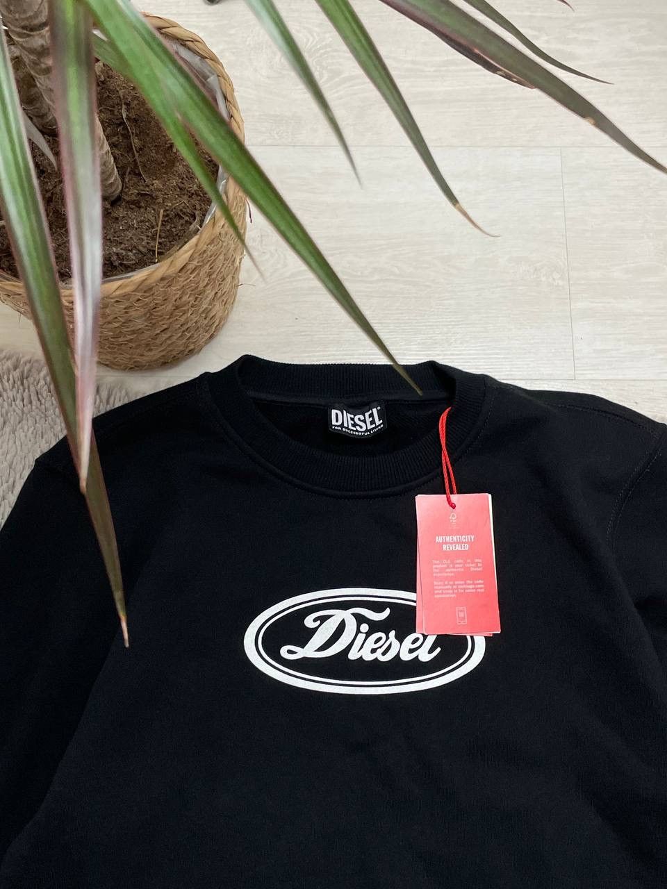 Diesel Diesel New Sweatshirt Hooded Big CENTER Logo Y2k Size US S / EU 44-46 / 1 - 2 Thumbnail