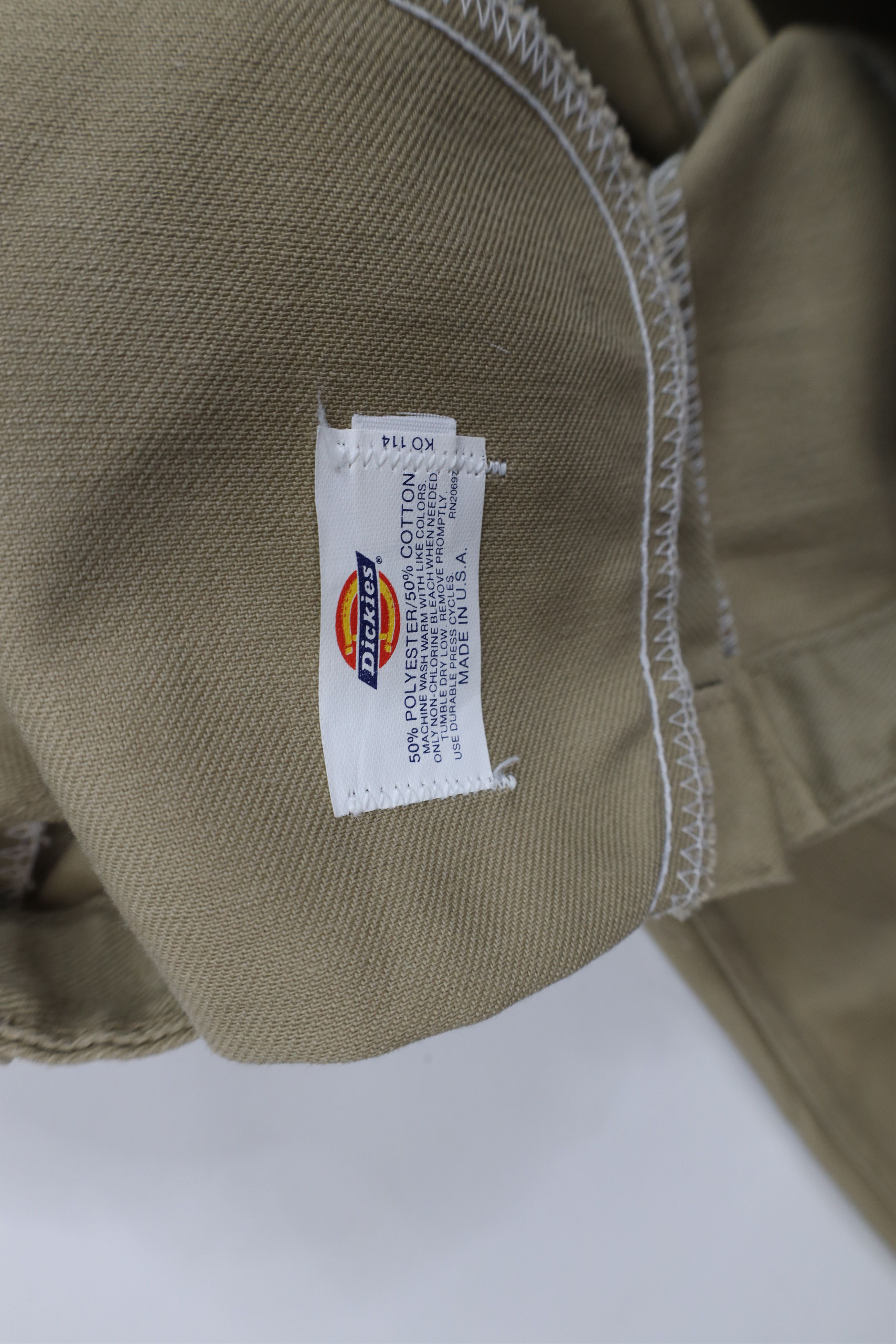 Dickies × Vintage Vintage 70s Dickies Workwear Wide Leg Pants Beige USA Size US 38 / EU 54 - 7 Thumbnail
