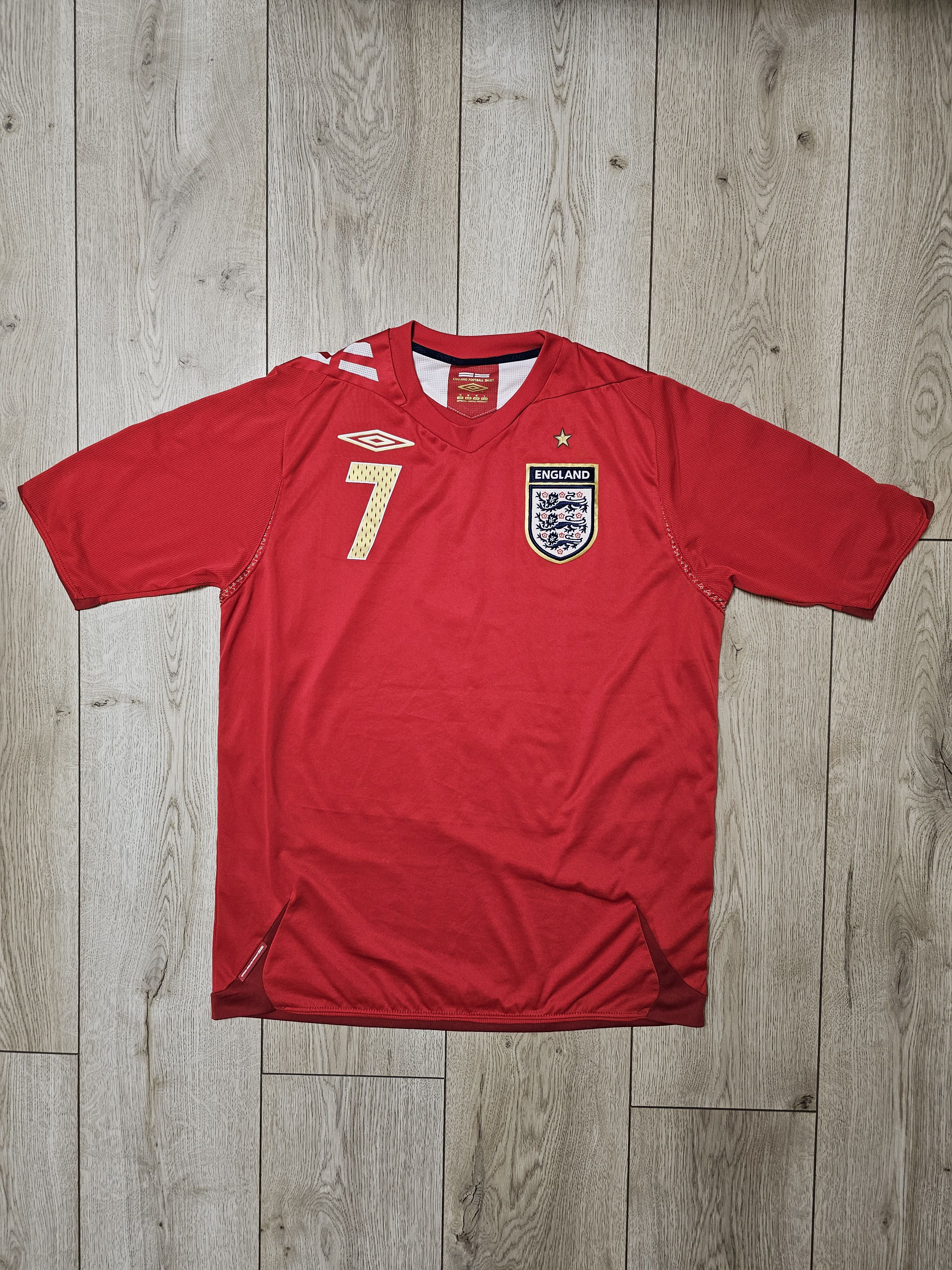 Vintage ENGLAND 2006 2008 AWAY BECKHAM FOOTBALL SHIRT SOCCER JERSEY Size US M / EU 48-50 / 2 - 2 Thumbnail