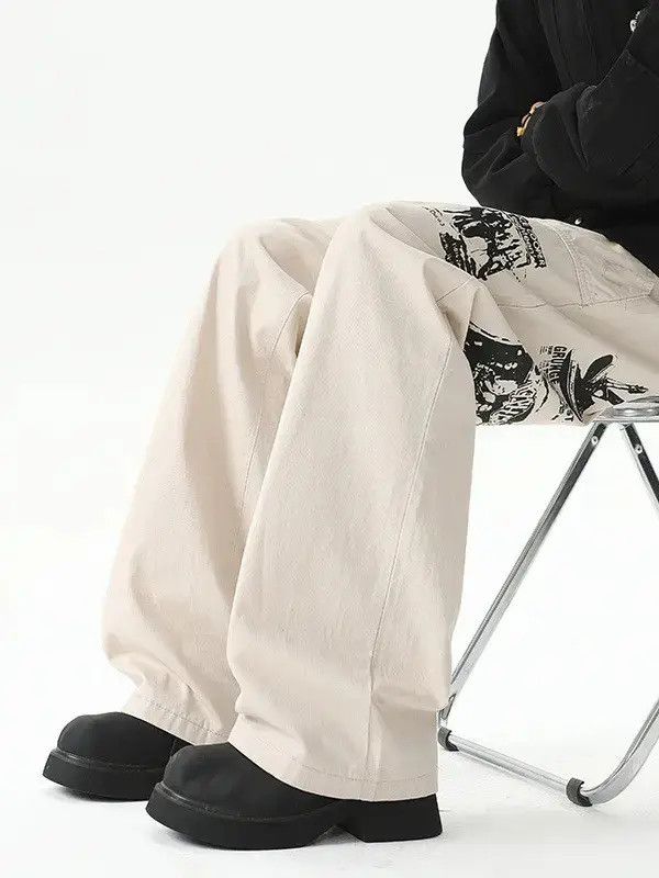 Japanese Brand Retro casual apricot hip-hop jeans Size US 32 / EU 48 - 3 Thumbnail