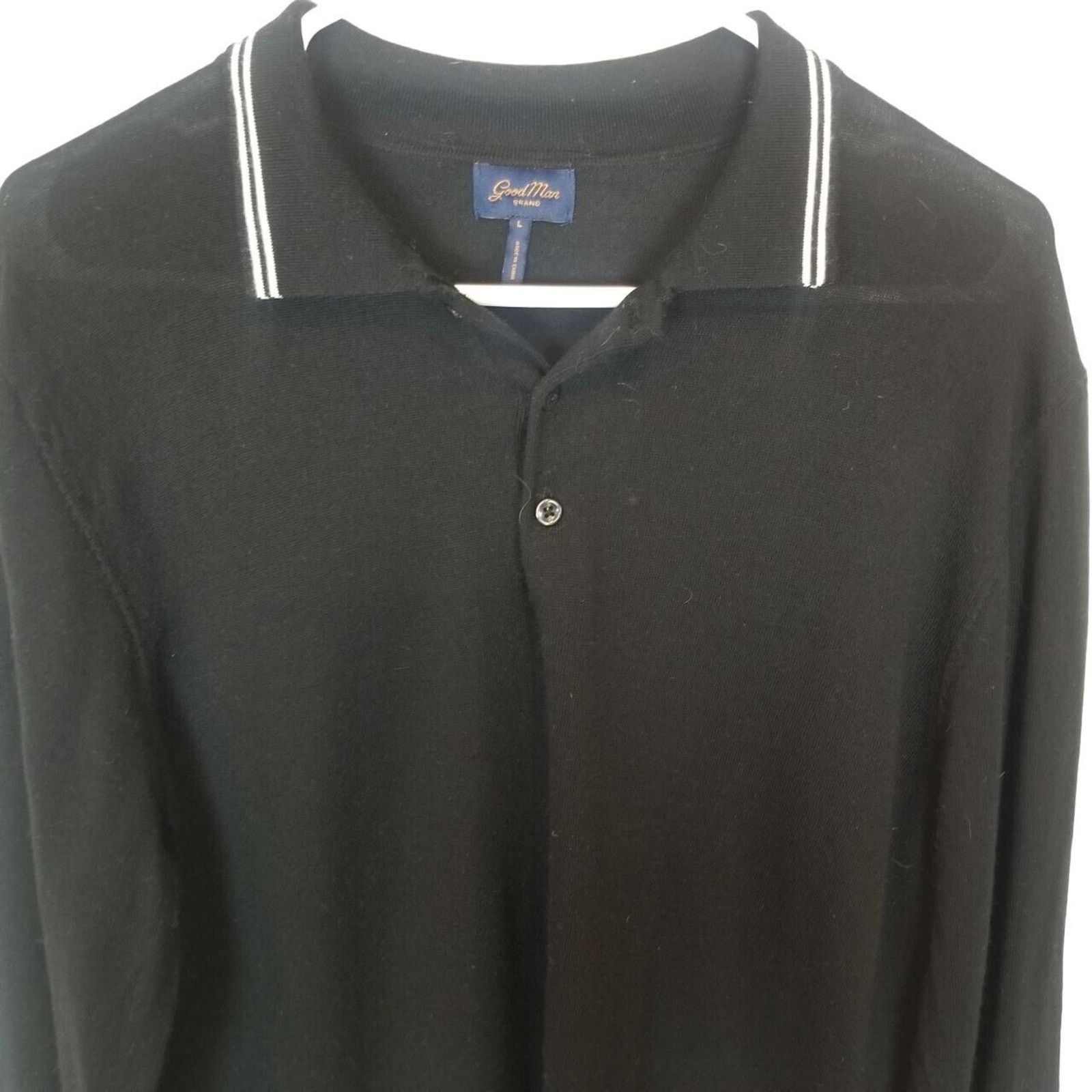 Good Man Brand Good Man Brand Mens Extrafine Merino Wool Pullover Sweater L Size US L / EU 52-54 / 3 - 2 Thumbnail
