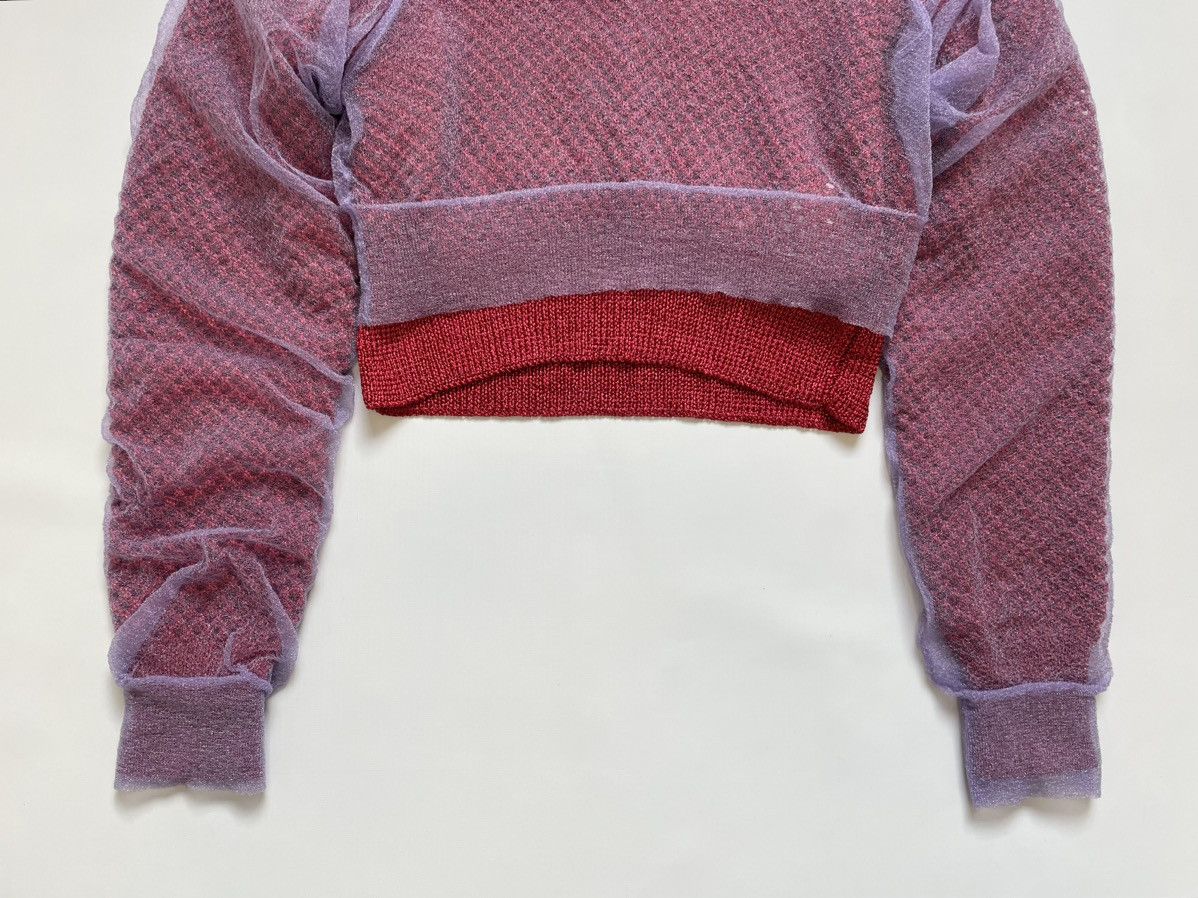Comme des Garcons Cropped Double Layer Glitter Sweater Size S / US 4 / IT 40 - 10 Thumbnail