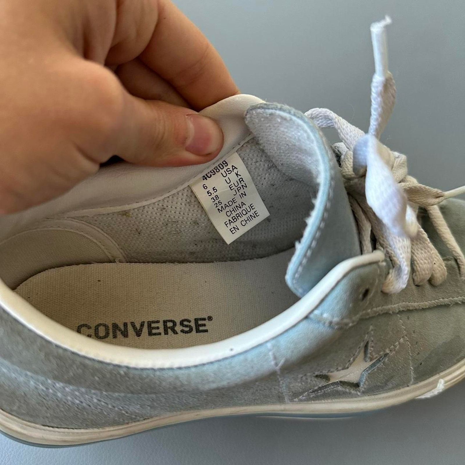Converse × Vintage Rare Vintage 90s Blue Platform Chunky Converse 
