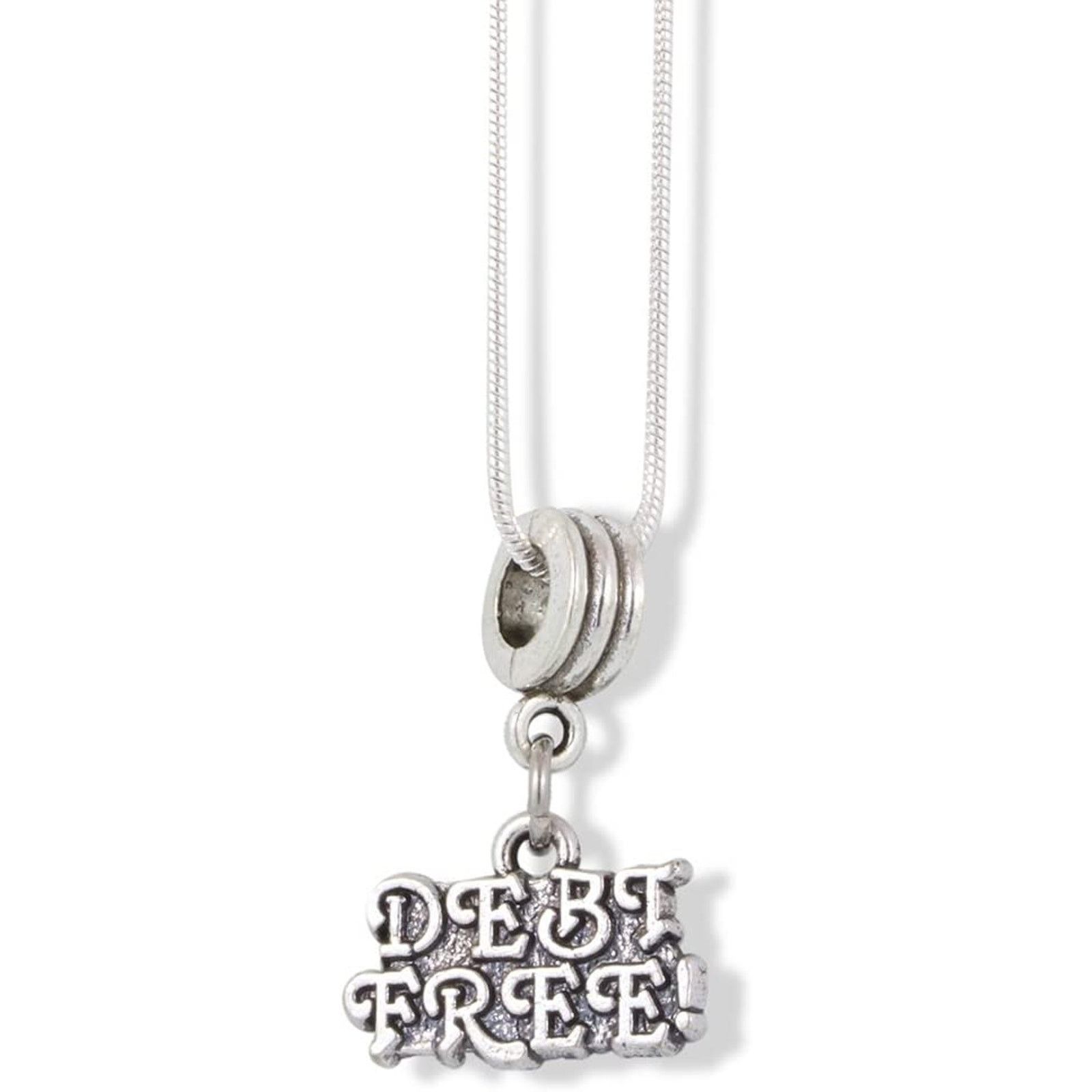 & Other Stories Debt Free Text Finance Accounting Freedom Charm Necklace Size ONE SIZE - 1 Thumbnail