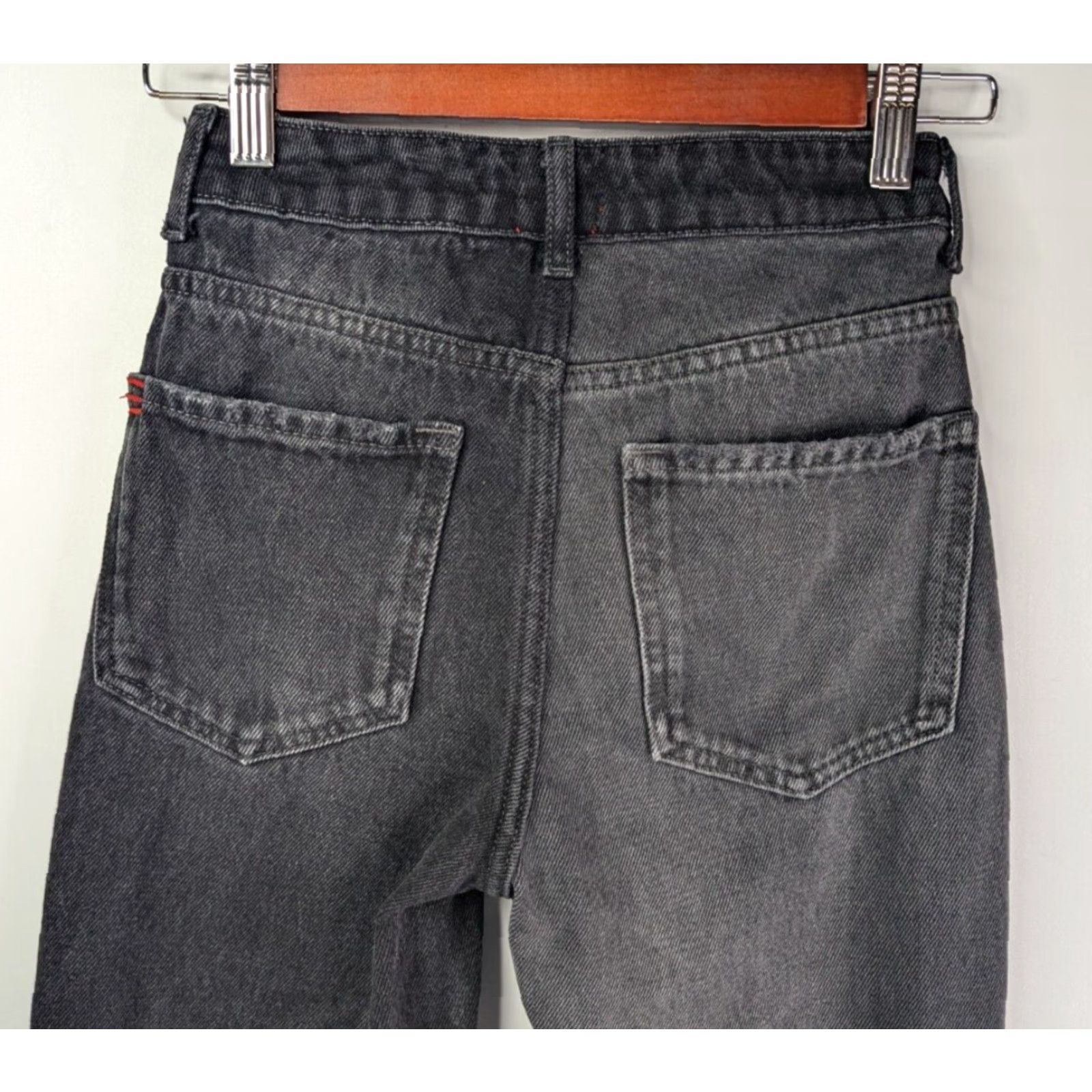 Bdg BDG Black Jeans Womens Mom Denim 24 High Waist Vintage Look Pattern Solid Cotton Button Closur e Refined Size 42" / US 20 - 5 Thumbnail