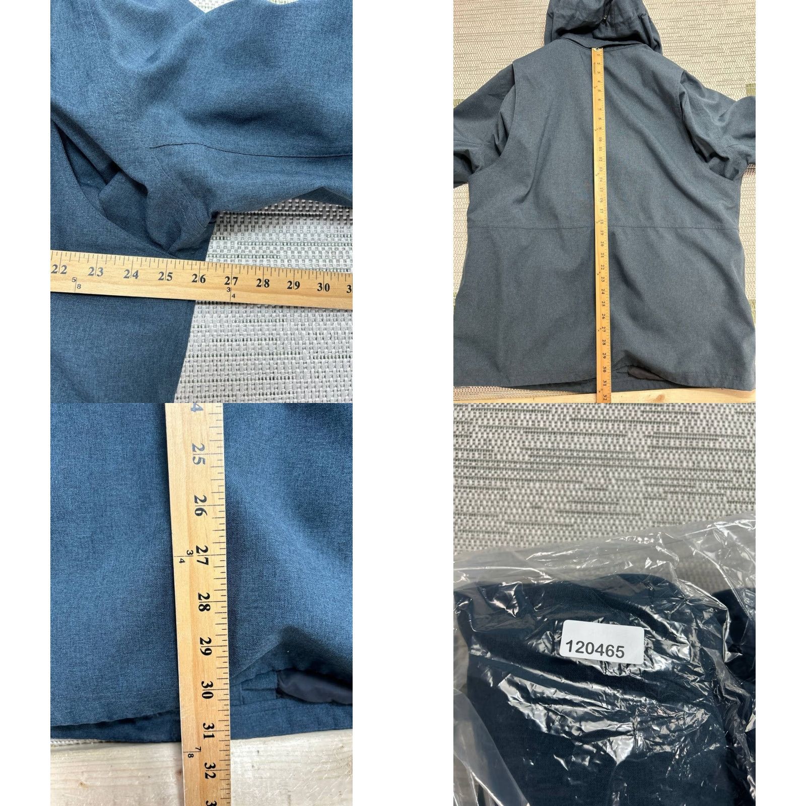 Vintage LL Bean 3 In 1 Parka Shell Jacket Mens Blue Nylon Adjustable Hooded Cuffs 1.5 Sleeve? Size US L / EU 52-54 / 3 - 8 Thumbnail