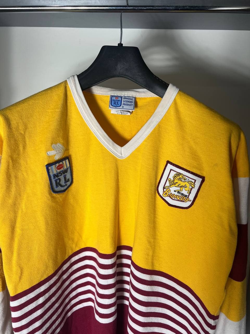 Canterbury of New Zealand VINTAGE BRISBANE BRONCOS NSW RL RUGBY JERSEY RETRO 90s Size US M / EU 48-50 / 2 - 2 Thumbnail
