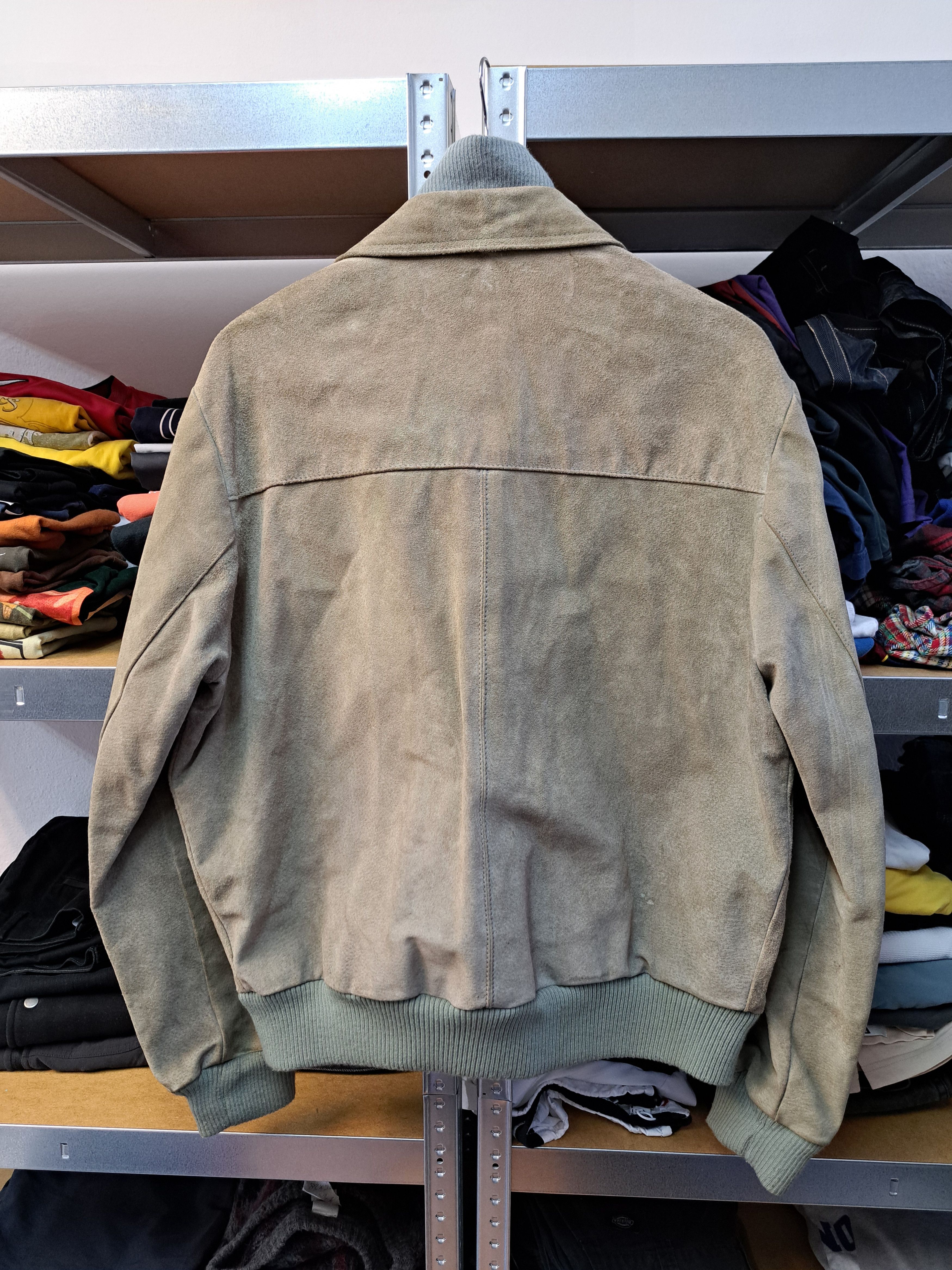 Genuine Leather Vintage Suede Leather Bomber Jacket Loro Piana Style Size US XL / EU 56 / 4 - 5 Thumbnail