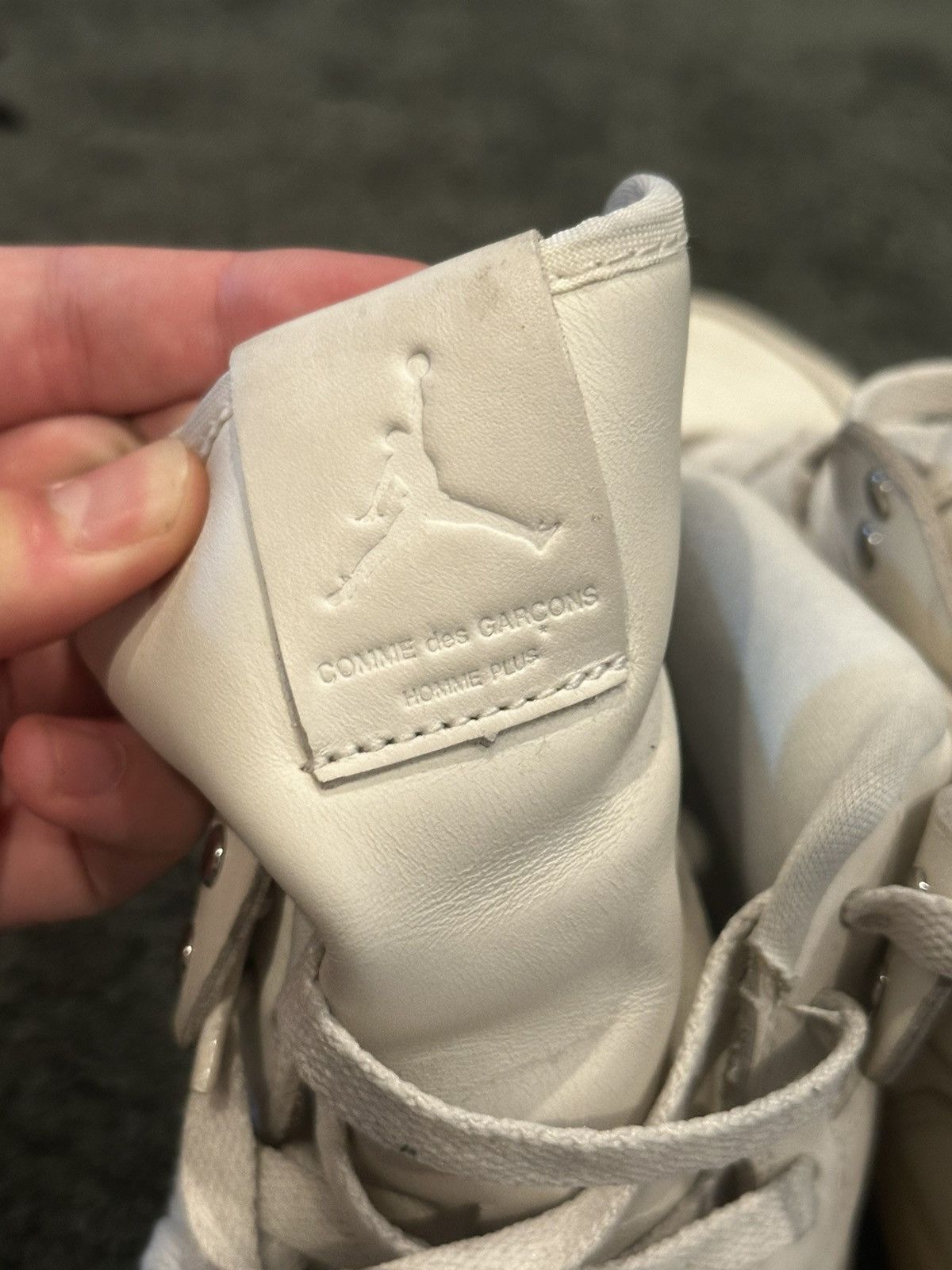 Comme des Garcons × Nike Comme des Garçons x Air Jordan 1 Retro Strap High 'White' Size US 11 / EU 44 - 7 Thumbnail