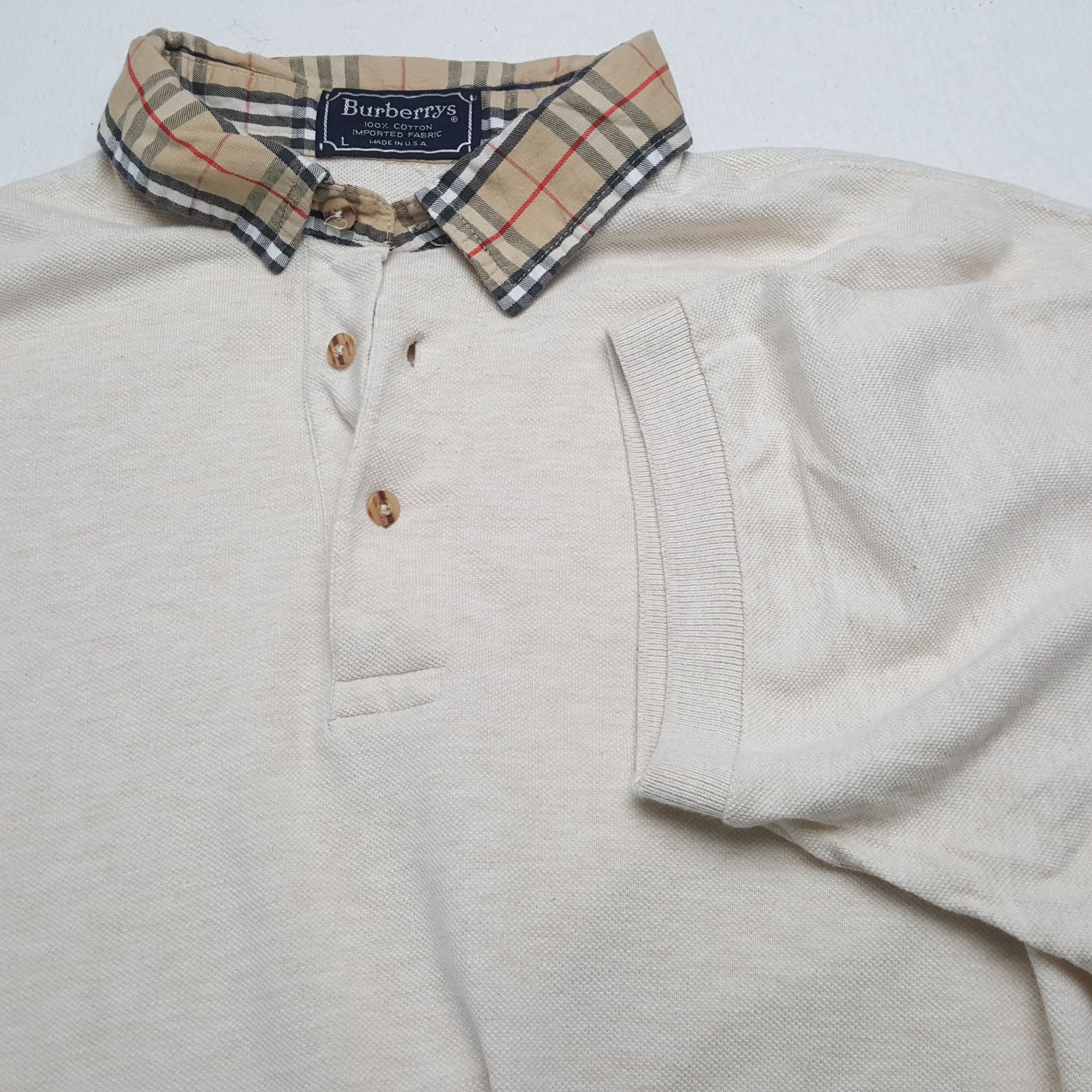 Burberry × Vintage BURBERRYS Luxury Brand Fashion Style Casual Polos Size US L / EU 52-54 / 3 - 6 Thumbnail
