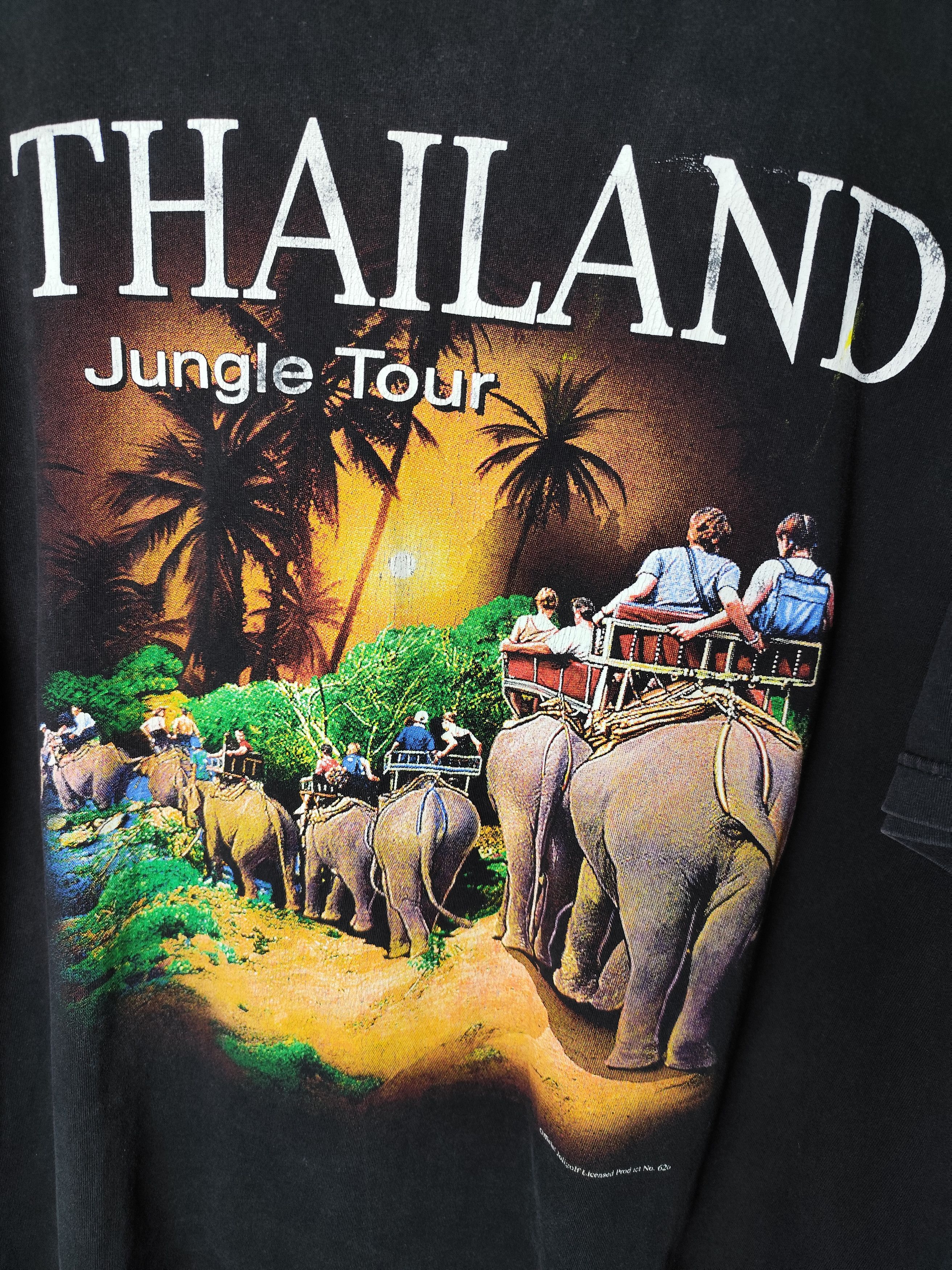 Vintage Vintage rare streetwear THAILAND JUNGLE TOUR TSHIRT Size US XL / EU 56 / 4 - 3 Thumbnail