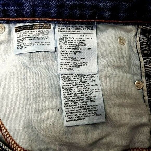 Levi's Levi's 505 Blue Jeans 42/25 High Rise Medium Wash Selvedge Size US 42 / EU 58 - 3 Thumbnail
