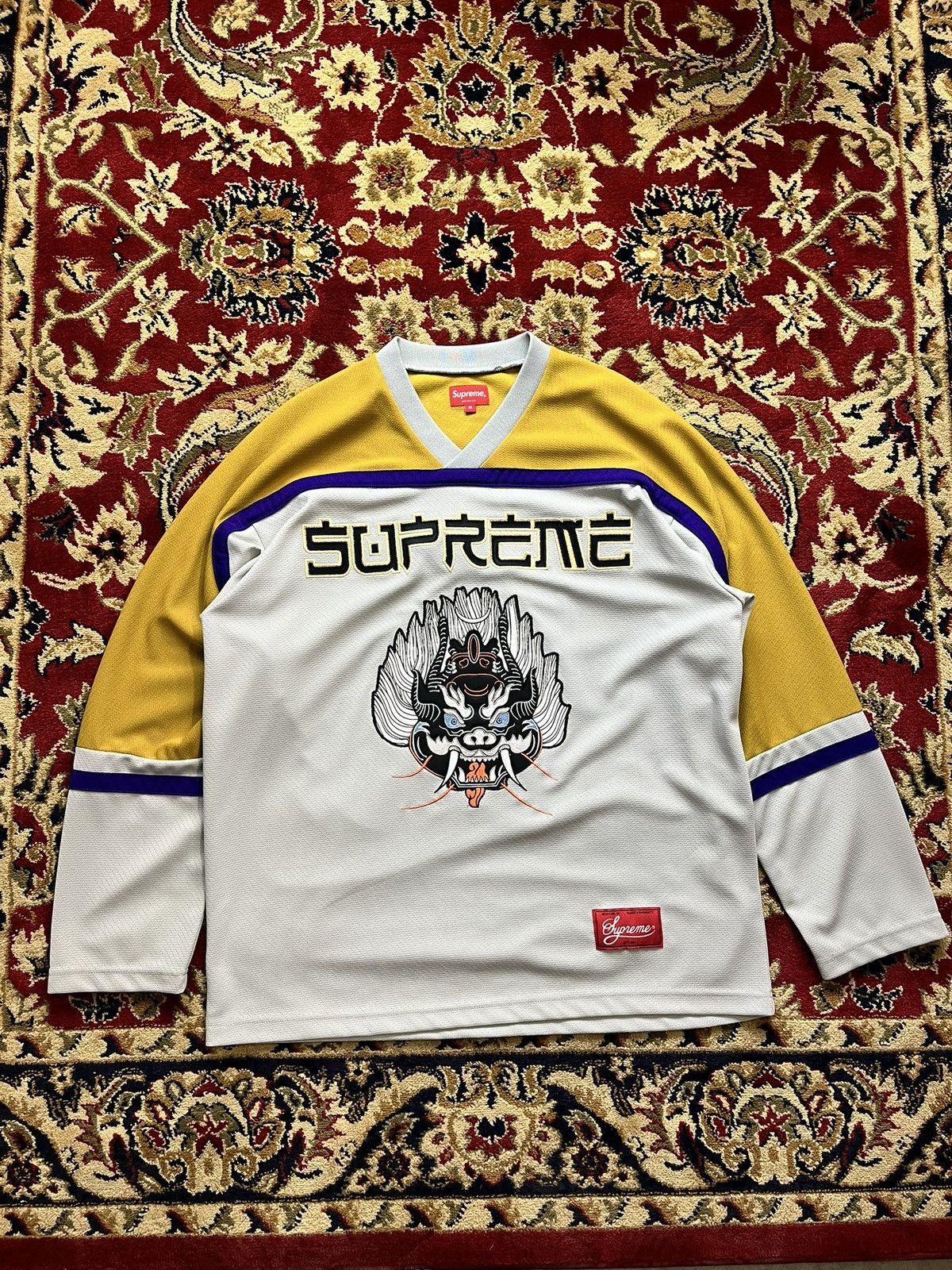 Supreme Supreme Demon Hockey Jersey (Grey) Size US M / EU 48-50 / 2 - 1 Thumbnail