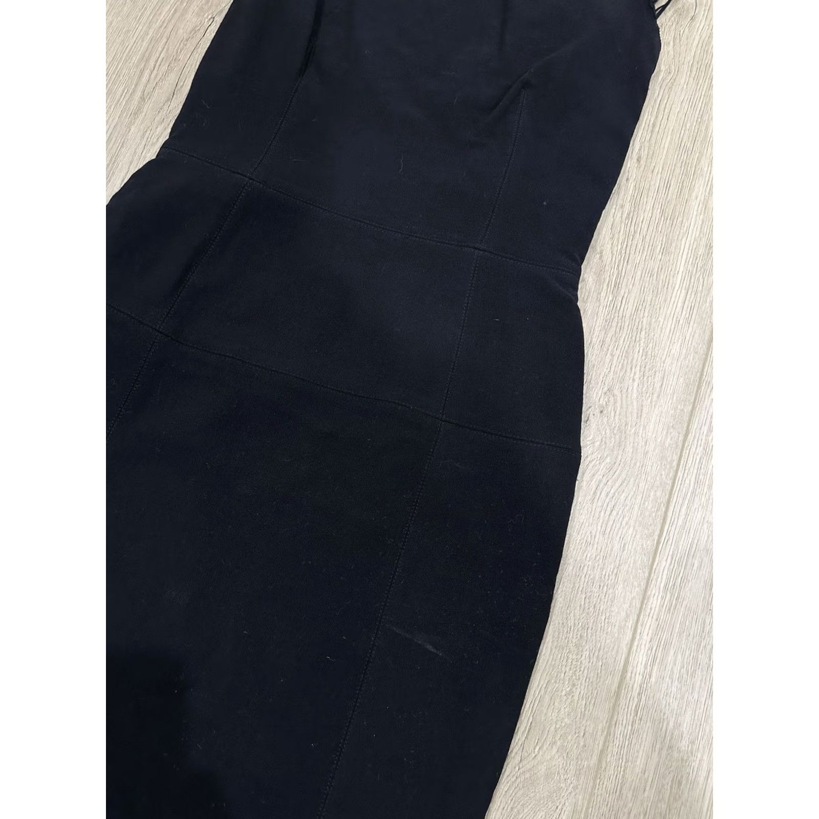 Lanvin Lanvin Sheath Dress Black Wool Blend Knit Crew Neck Zip Knee Length 36 Women Vintage No Size XS / US 0-2 / IT 36-38 - 4 Thumbnail