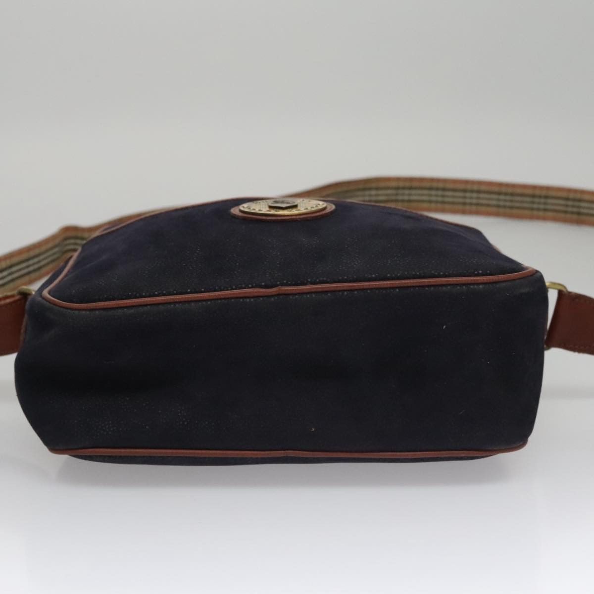 Burberry Burberry Shoulder Bag Suede Navy Size ONE SIZE - 9 Thumbnail