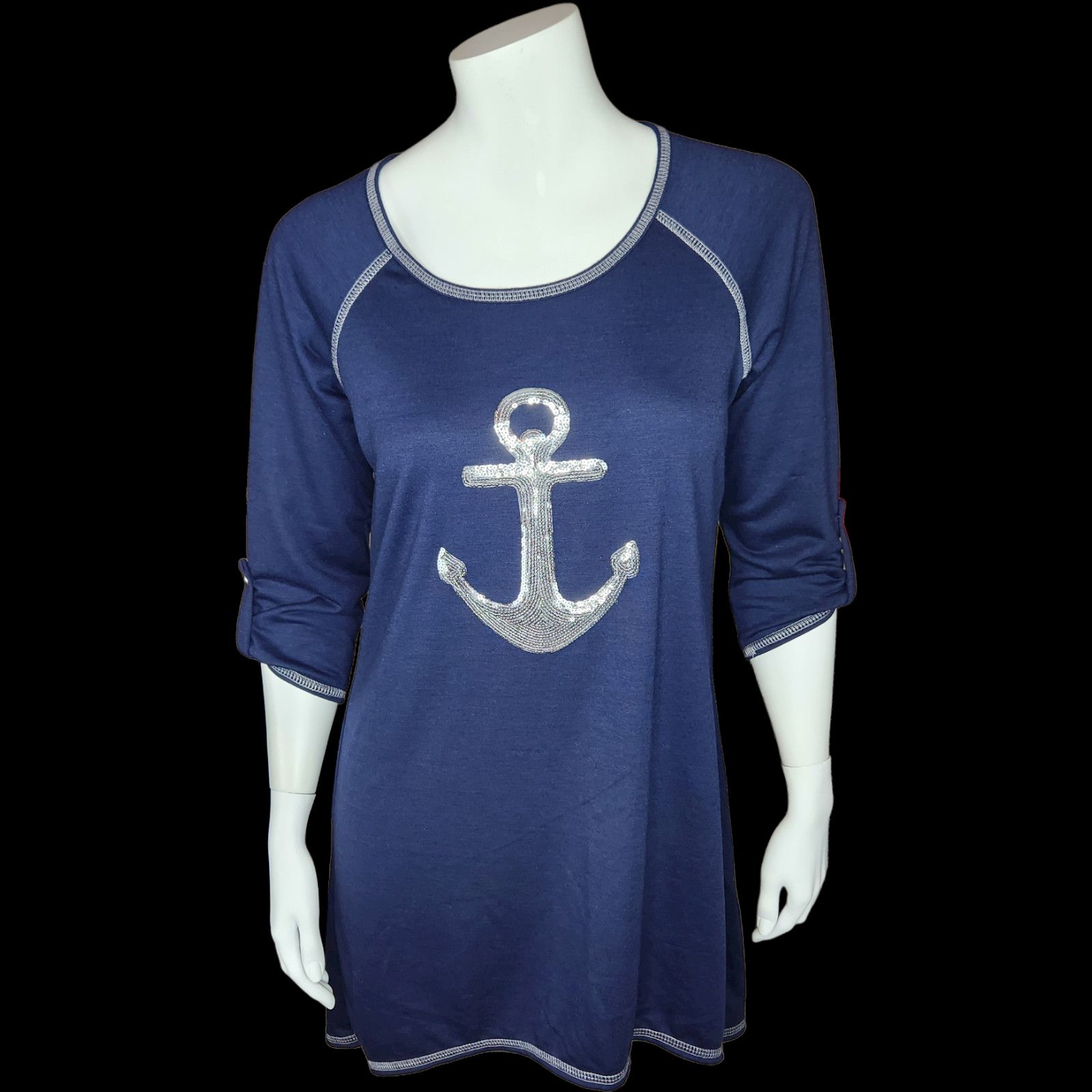 Other Lily Bleu Beach Navy Anchor Beach Cover-Up Womens M Size M / US 6-8 / IT 42-44 - 1 Thumbnail