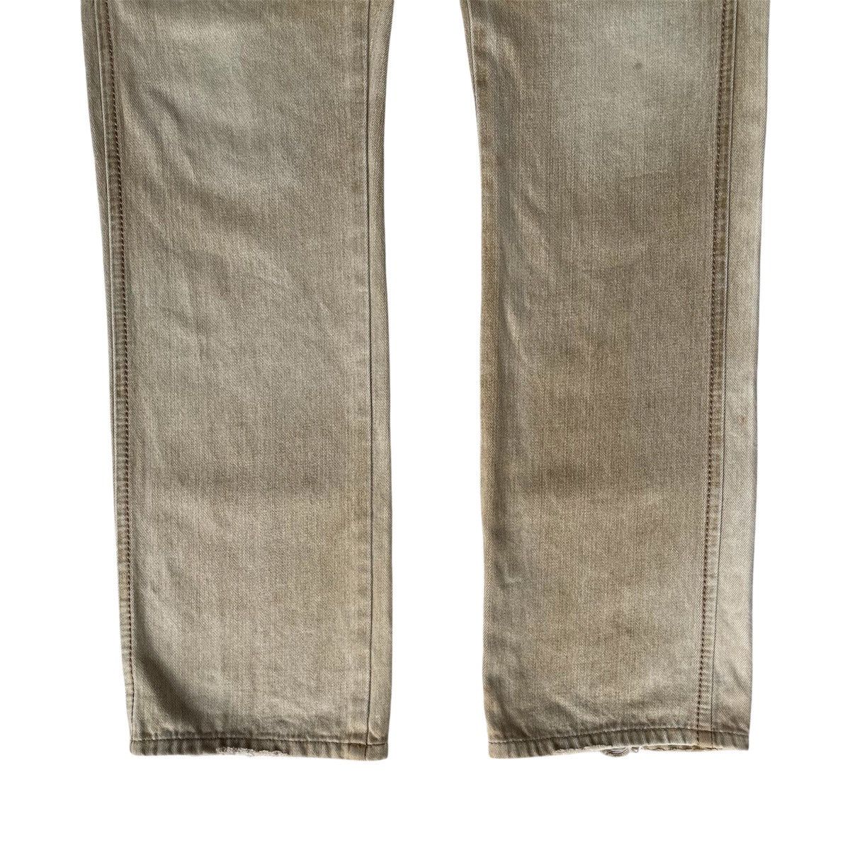 Who Decides War 2000s Marithe Francois Girbaud - Double Waist Beige Washed Size US 32 / EU 48 - 6 Thumbnail