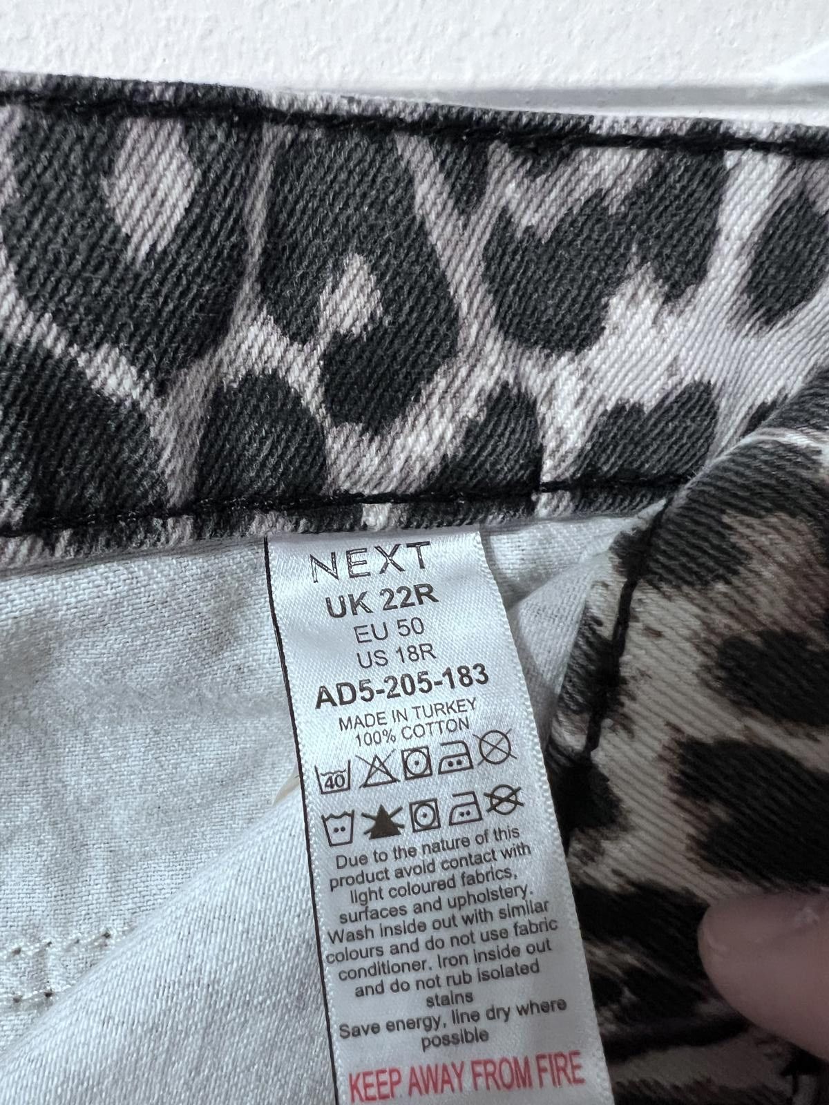 Other Next Leopard Print Jeans – UK 22R (EU 50 / US 18R) BNWT Size 40" / US 18 - 6 Thumbnail