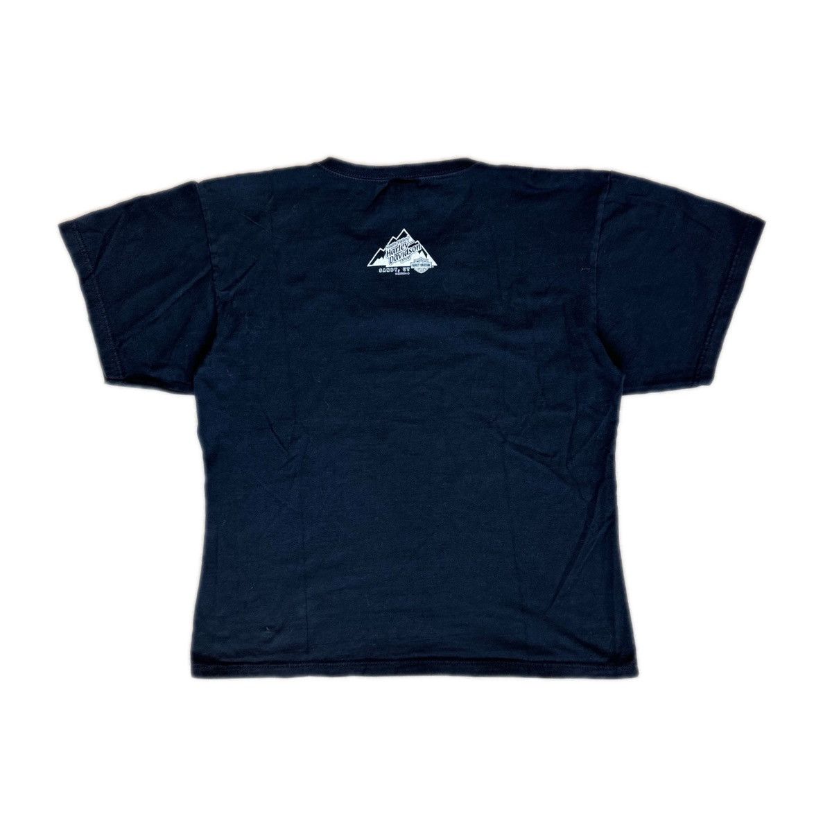 Harley Davidson × Vintage Y2K Harley-Davidson Blue Fire Logo Tee Size XL / US 12-14 / IT 48-50 - 2 Thumbnail