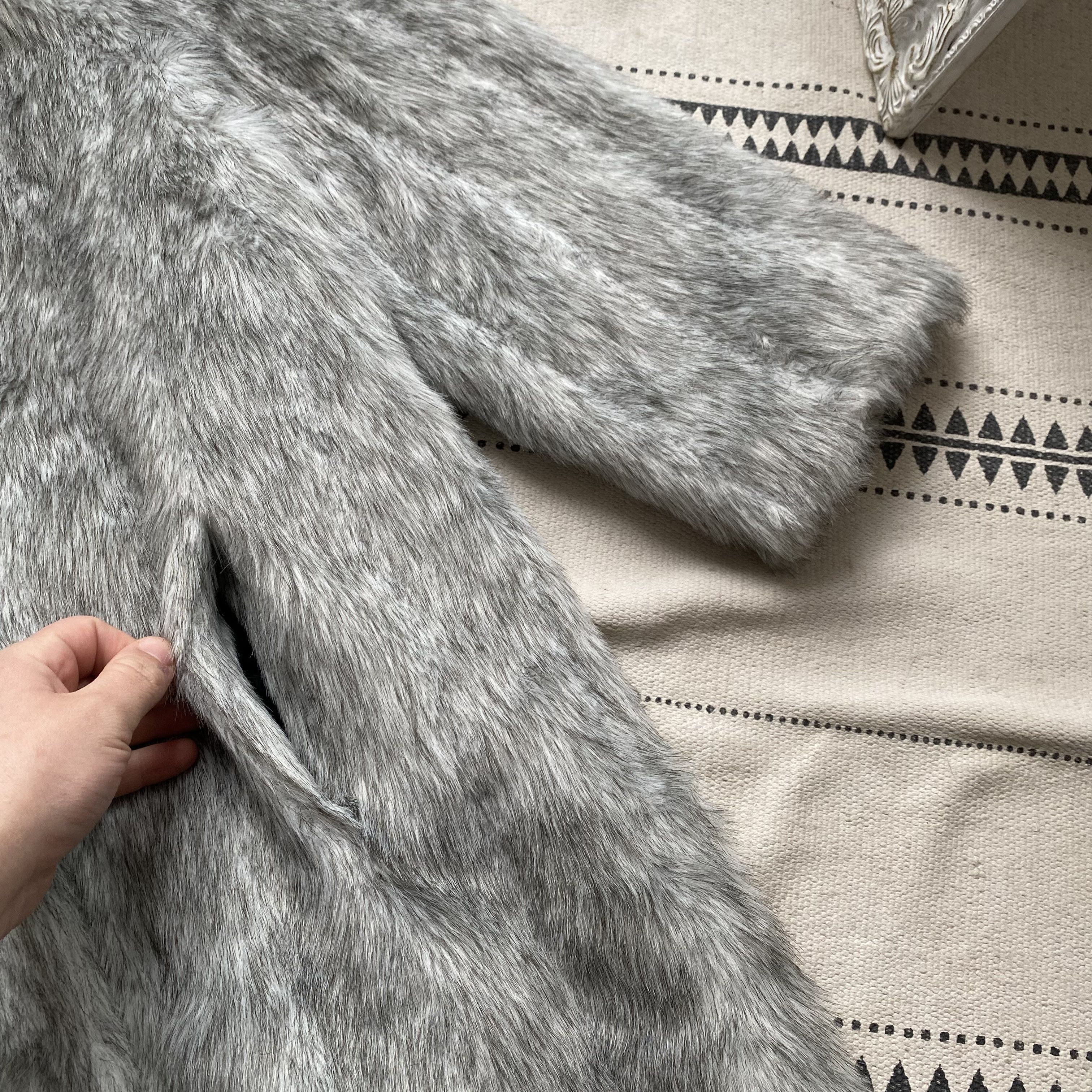 If Six Was Nine Y2K Japanese Vintage 90s Faux Fur Coat Maxi opium Size US L / EU 52-54 / 3 - 10 Thumbnail