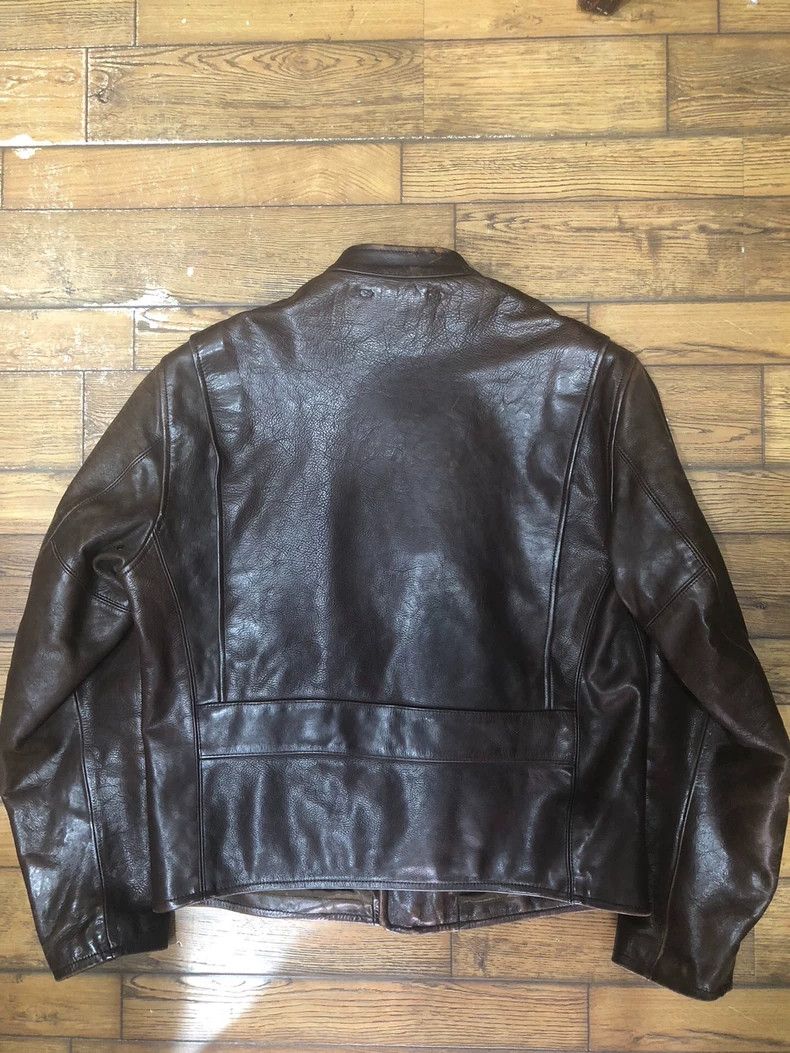 RRL Ralph Lauren RRL Ralph Lauren Standing collar diagonal motorcycle leath Size US M / EU 48-50 / 2 - 2 Thumbnail