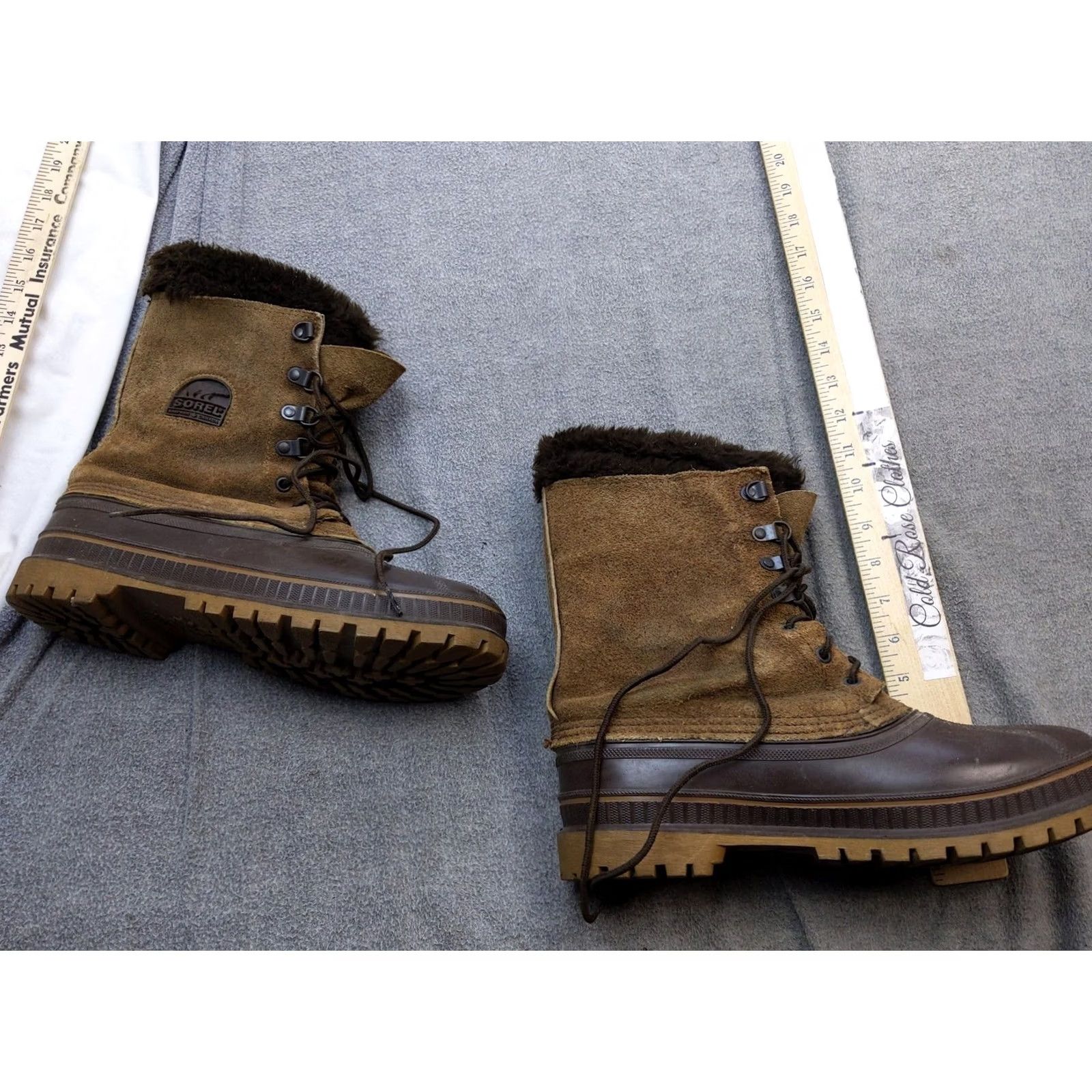SOREL Sorel Snow Boots Mens 8 41 Brown Suede Wool Lined Steel Shank USA Winter Size US 8 / EU 41 - 2 Thumbnail