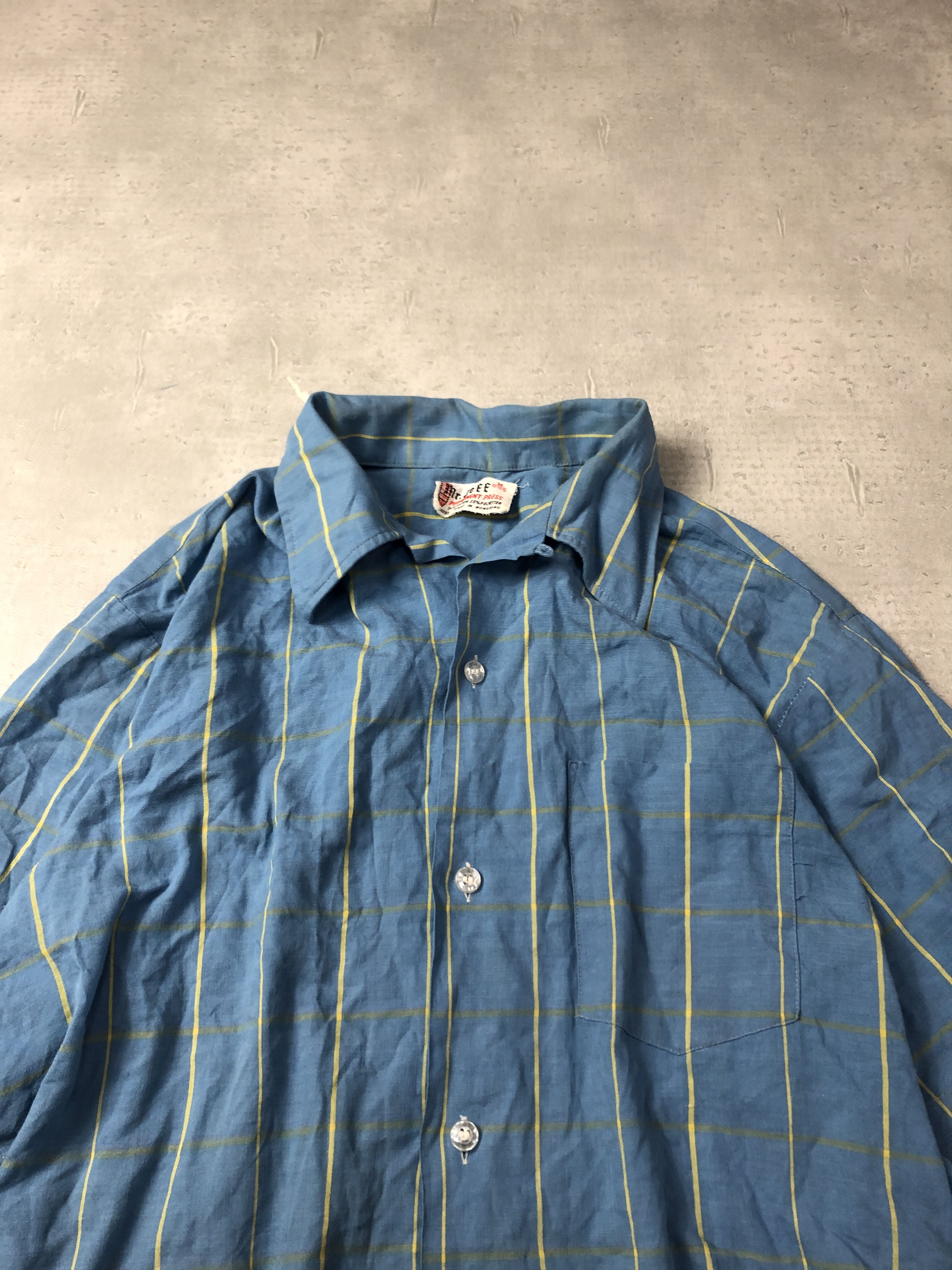 Vintage Vintage check camp collar shirt 11-4-51 102 Size US M / EU 48-50 / 2 - 4 Thumbnail