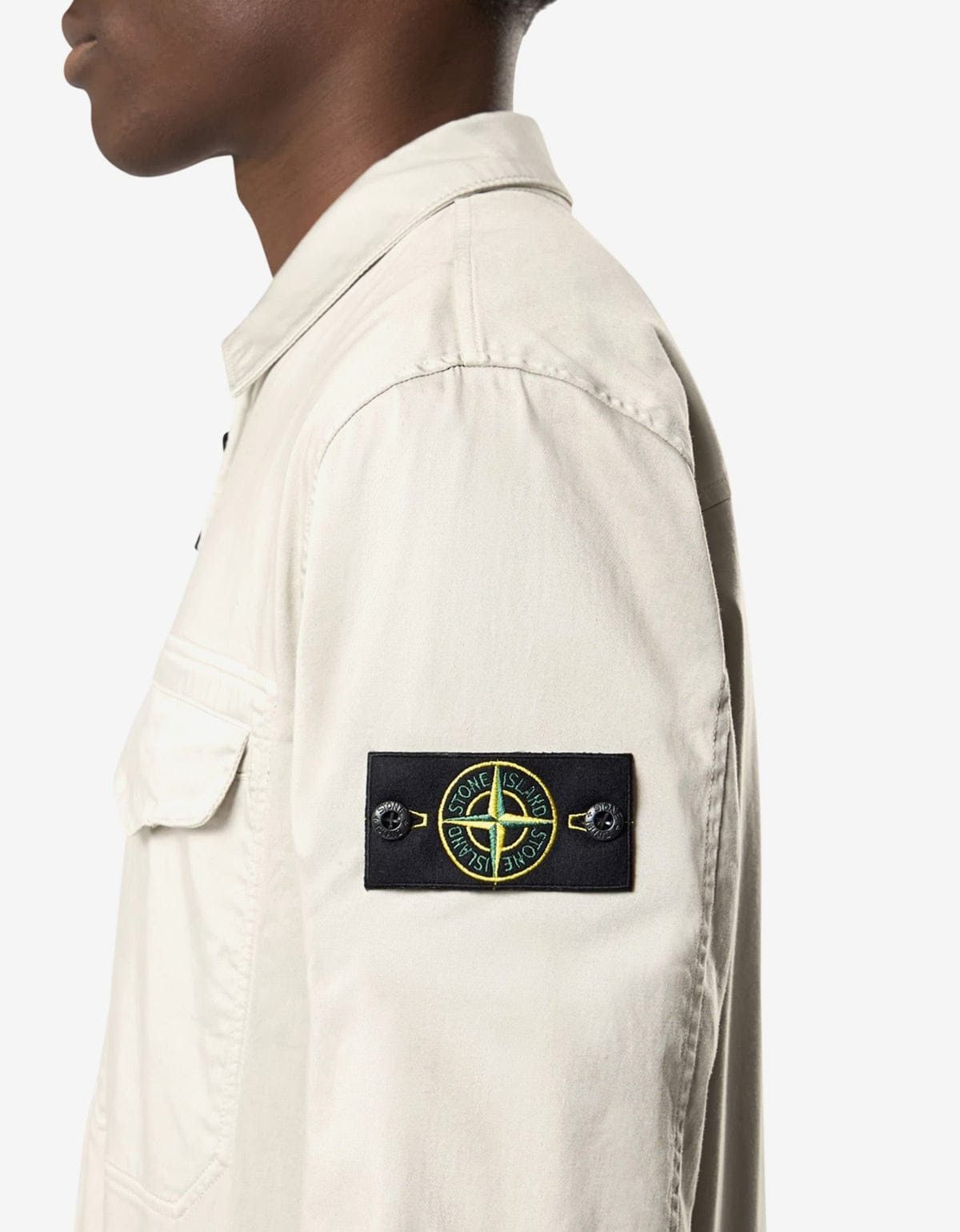 Stone Island Stone Island Grey Cotton Satin Overshirt Size US XXL / EU 58 / 5 - 3 Thumbnail