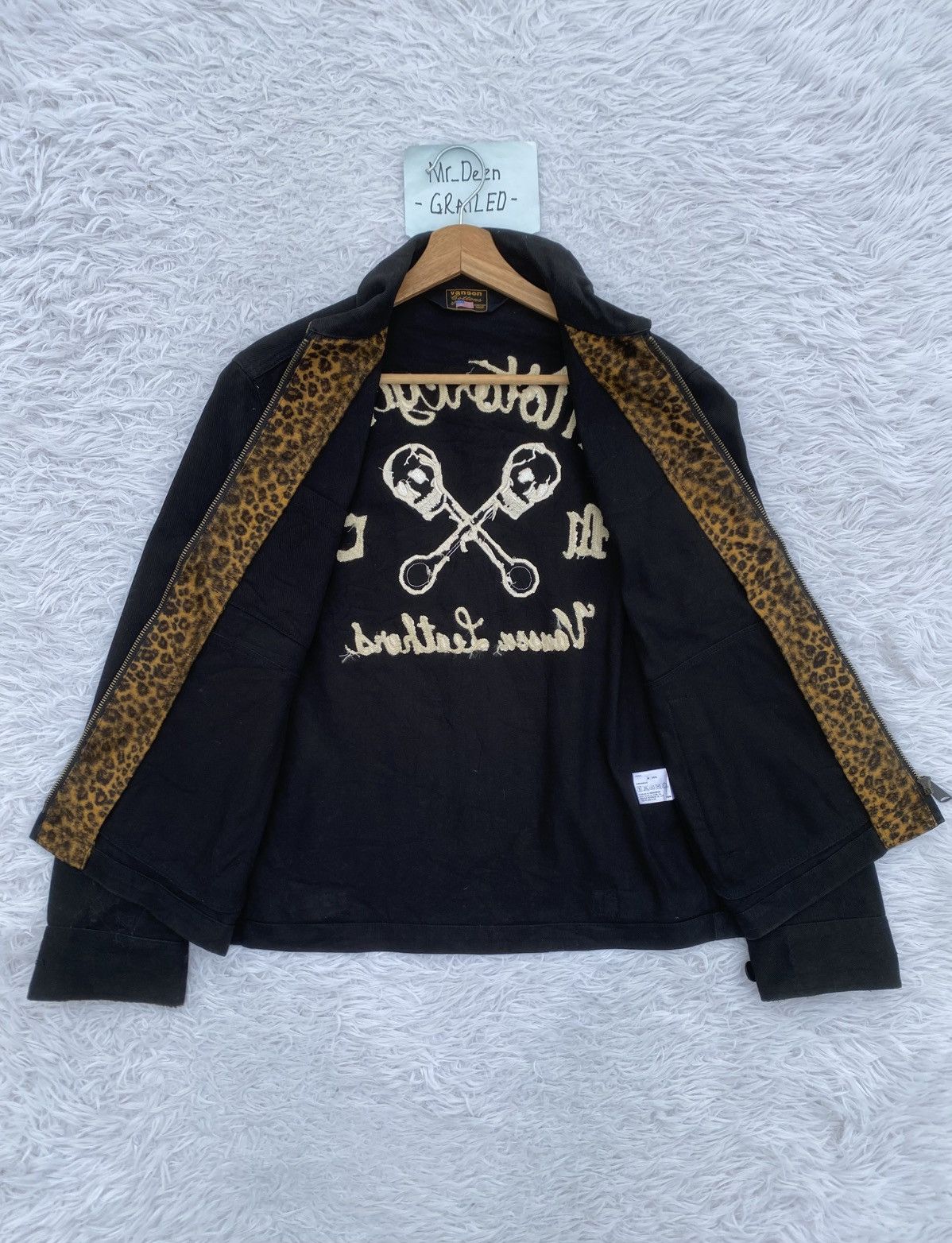 Japanese Brand Rare Vintage 90s Vanson Leather Cotton Jacket Size US M / EU 48-50 / 2 - 19 Thumbnail