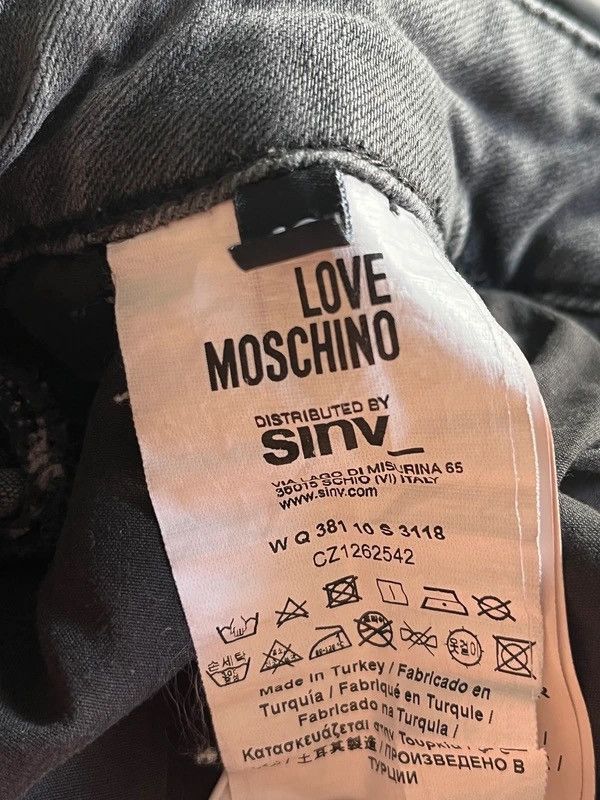 Moschino Love Moschino Sz 26 Slim Grey Jeans Denim Size 26" / US 2 / IT 38 - 6 Thumbnail