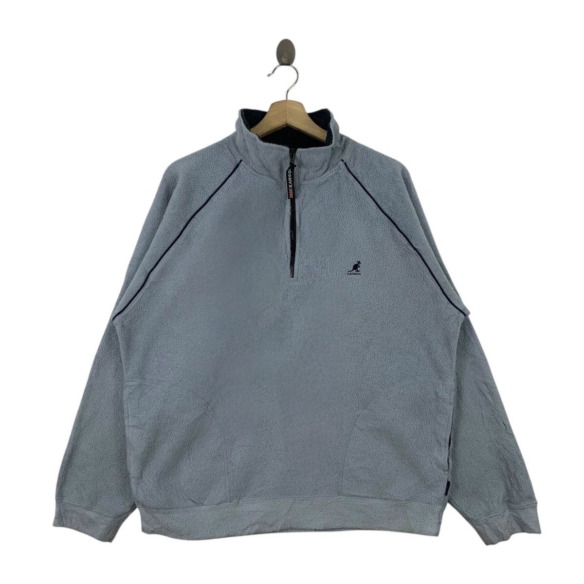 Kangol KANGOL United Kingdom Casualwear Half Zipper Sweatshirt Size US L / EU 52-54 / 3 - 1 Thumbnail