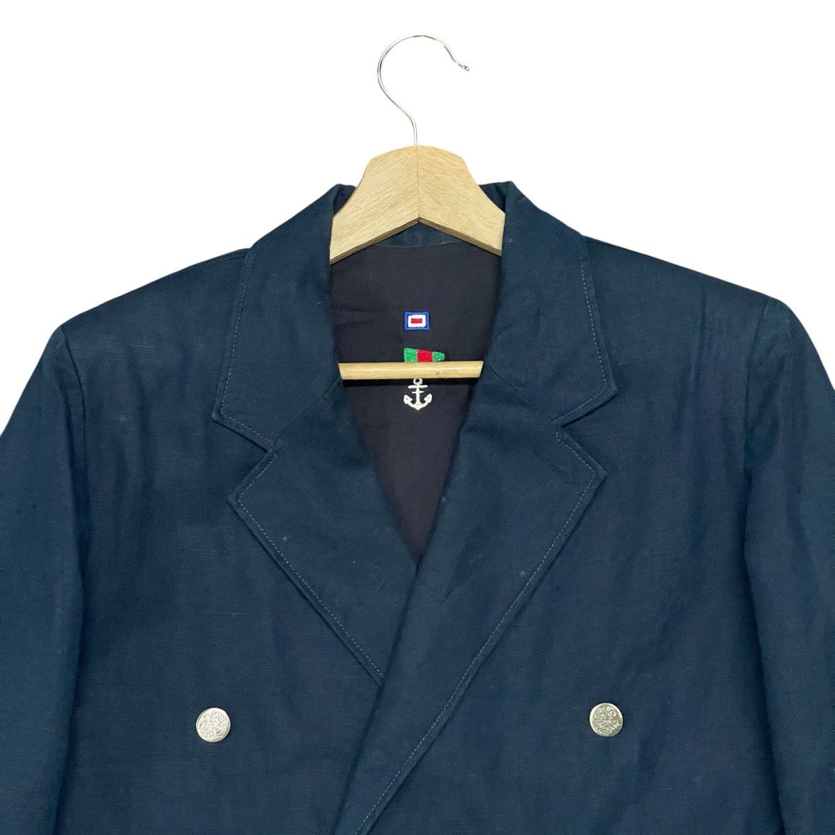 Vintage Vintage French Nautical Maritime Double Breasted Blazer Size US M / EU 48-50 / 2 - 7 Thumbnail