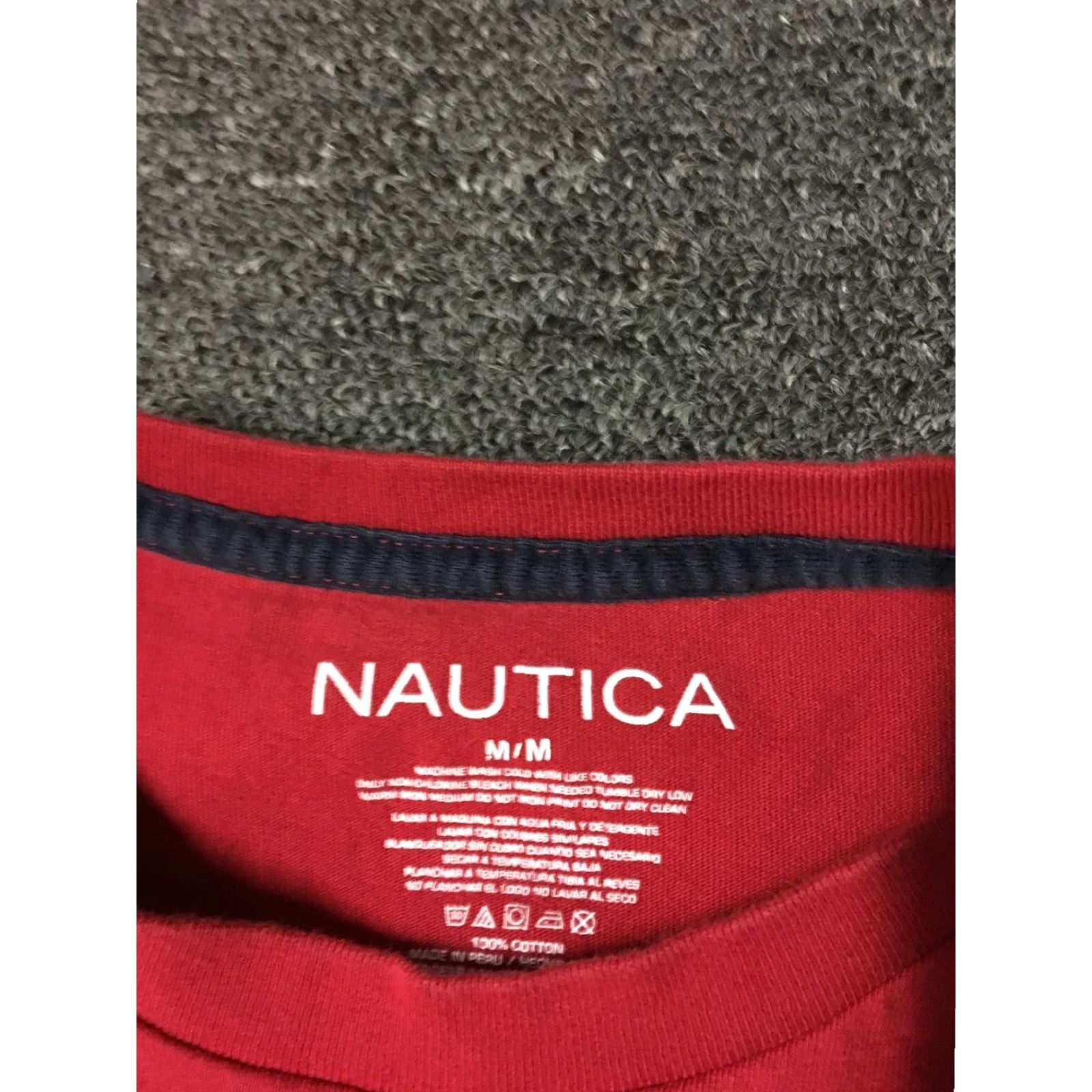 Nautica VINTAGE Nautica Sailing Shirt M Competition Fishing 90s Ocean Beach Boat Nautical Shirt Mens Red Navy blue etc Size US M / EU 48-50 / 2 - 5 Thumbnail
