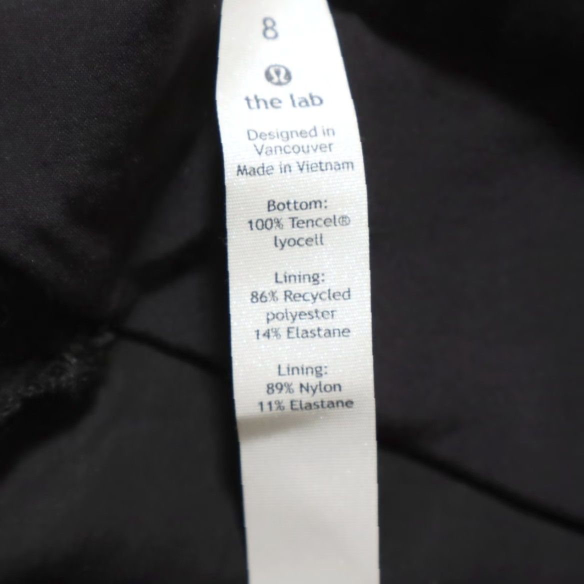Lululemon Lululemon Lab Sendal Wide Leg Tencel Microfiber Chino Pants Black Women's 8 Size 30" / US 8 / IT 44 - 7 Thumbnail