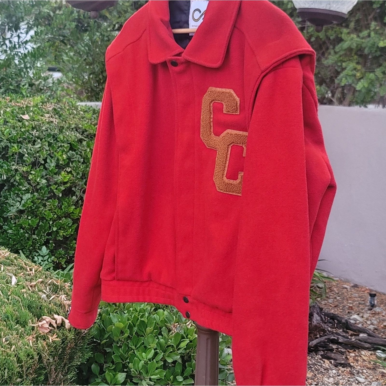 Designer Continual Coincidences Upcycled Vtg Wool Blend Bomber Jacket Size US XXL / EU 58 / 5 - 3 Thumbnail